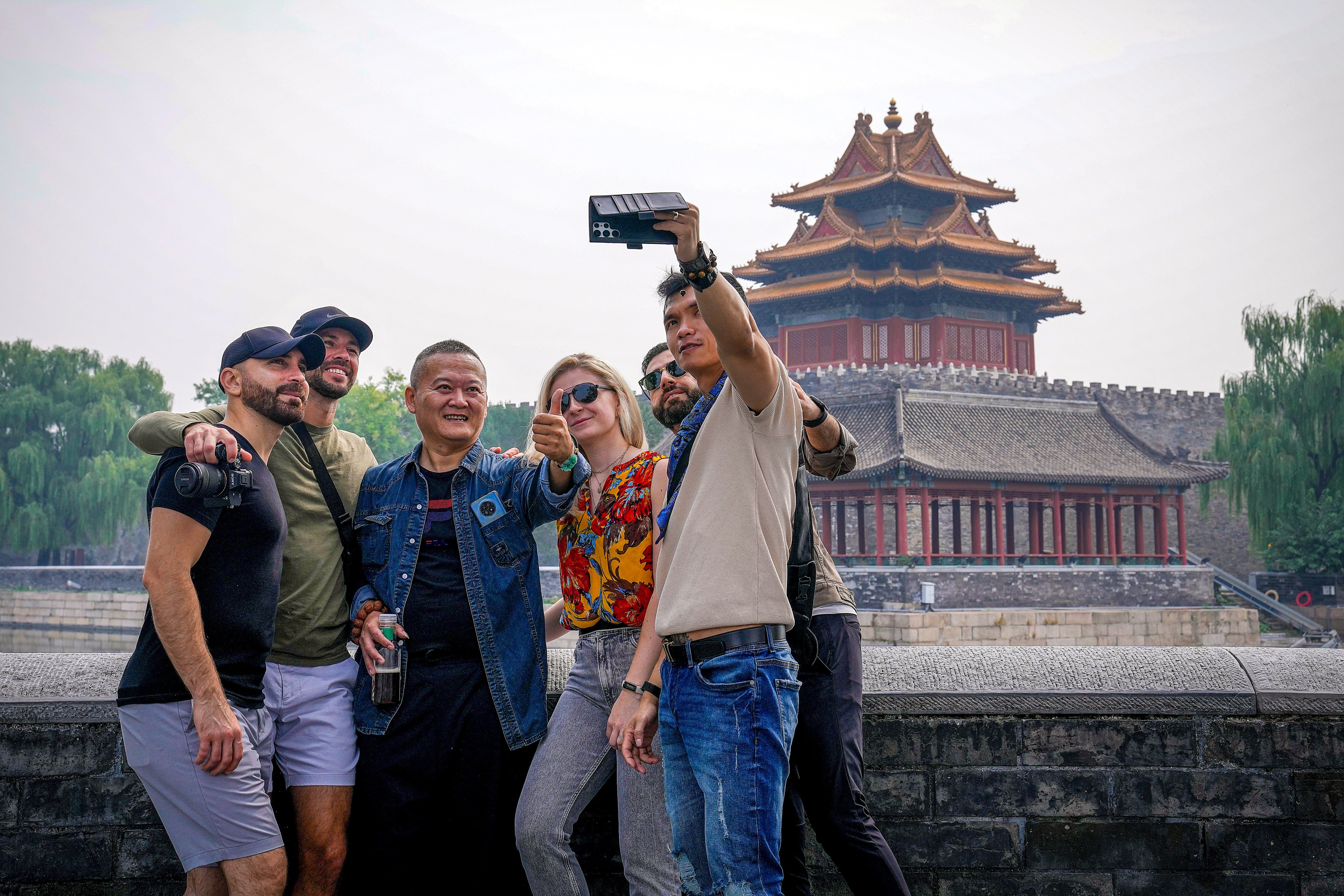 The latest data from China’s National Immigration Administration shows international tourist numbers still in recovery, while foreign residents are at 85 per cent of 2019 levels, before Covid-19. Photo: AP