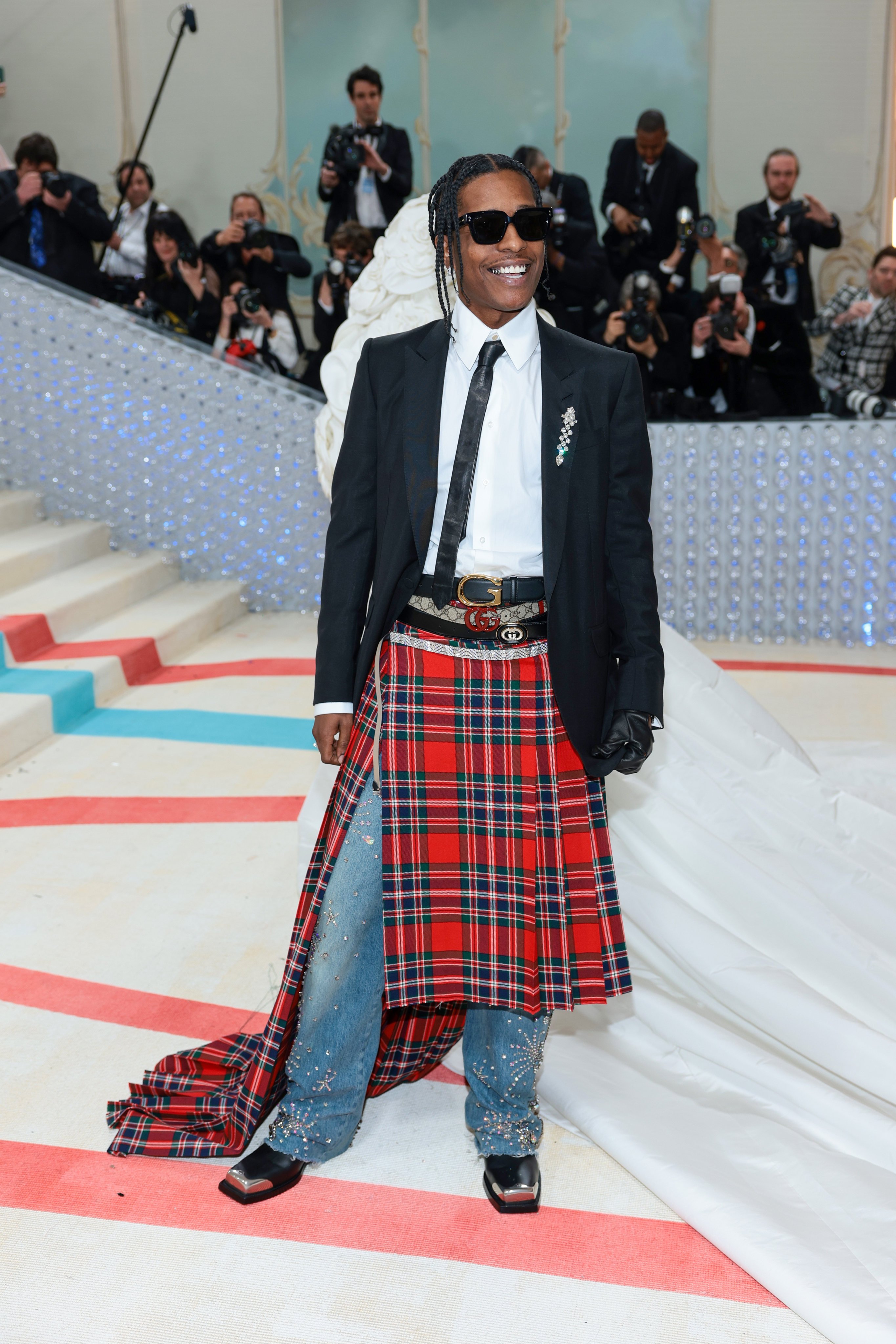 A$AP Rocky’s outfit at the 2023 Met Gala ‘Celebrating Karl Lagerfeld: A Line of Beauty’ was a tribute to the great man himself. Photo: Getty Images