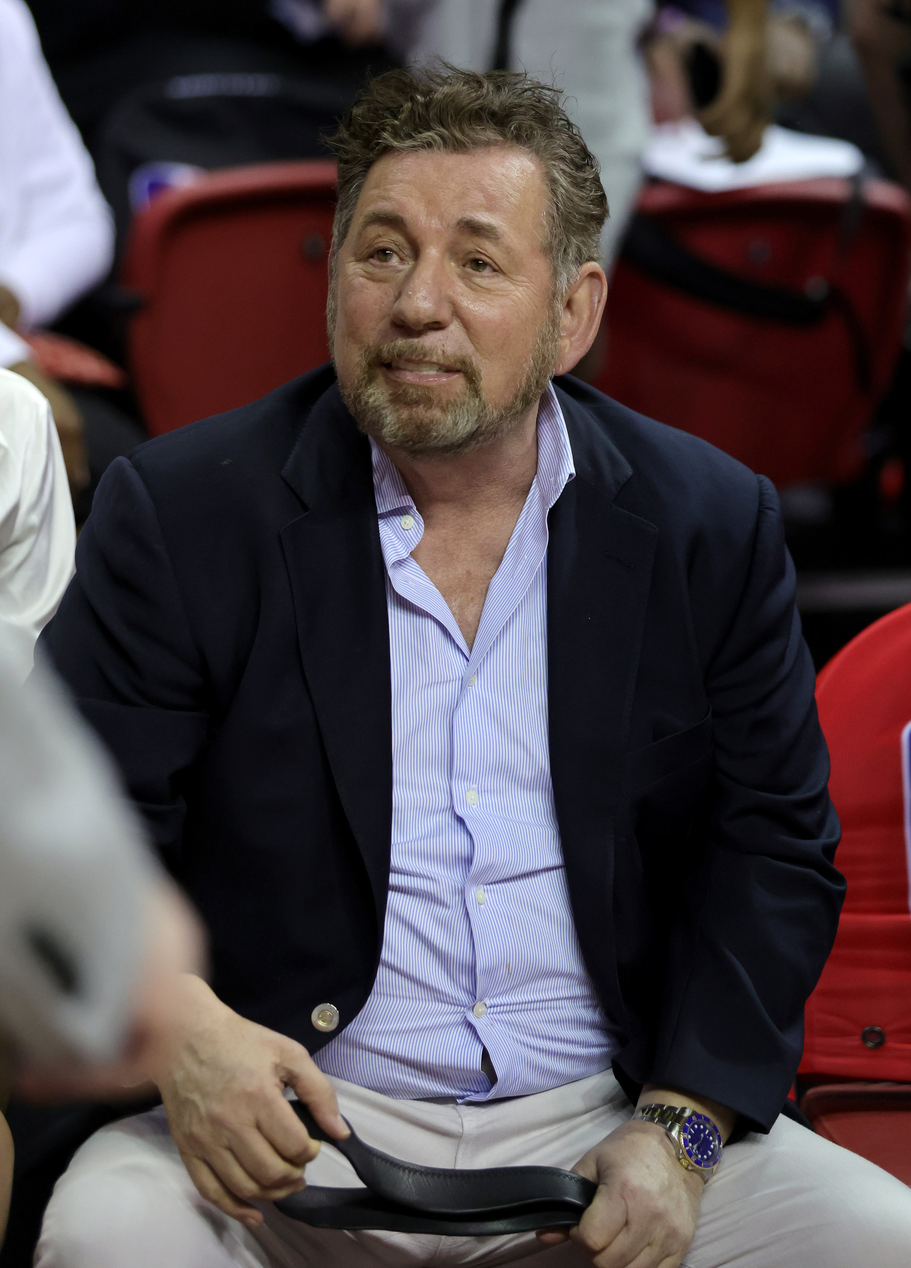 NY Knicks billionaire owner James Dolan was accused of sexual assault by a massage therapist on January 16. Photo: Getty Images