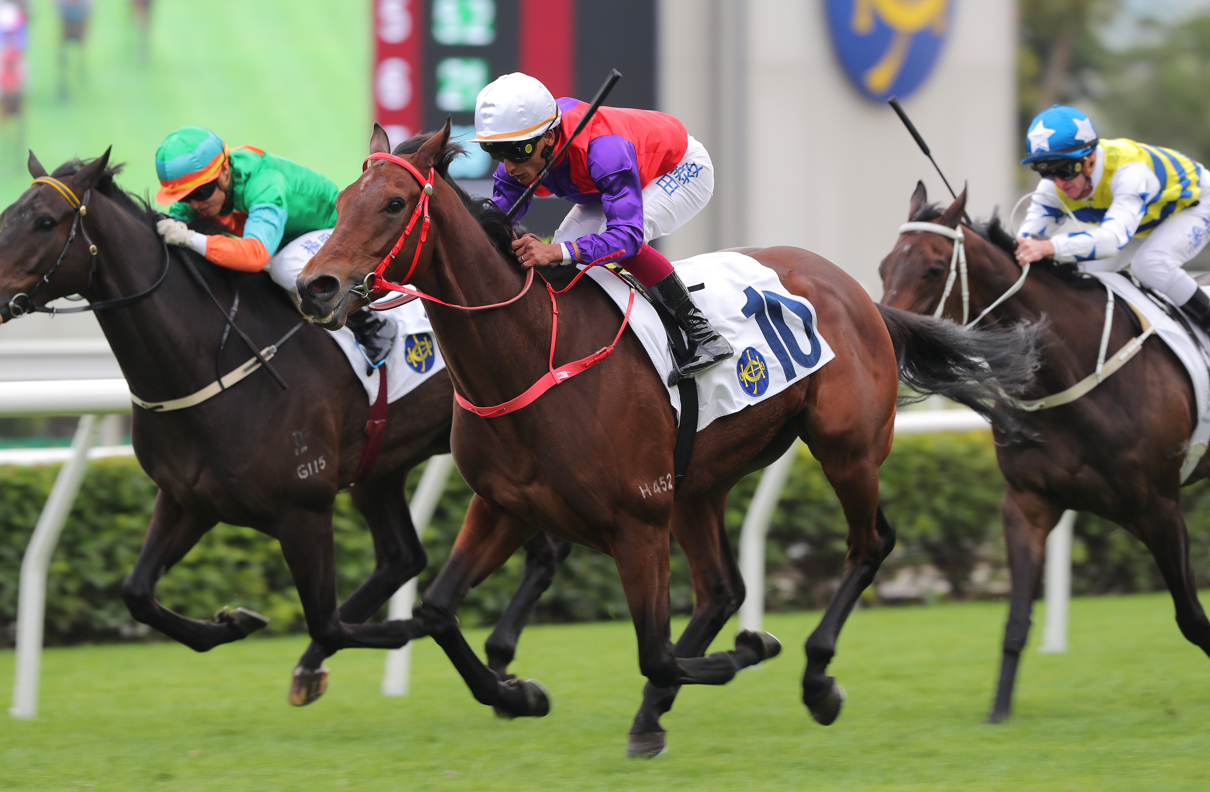 Karis Teetan salutes aboard Ensued last month. Photo: Kenneth Chan