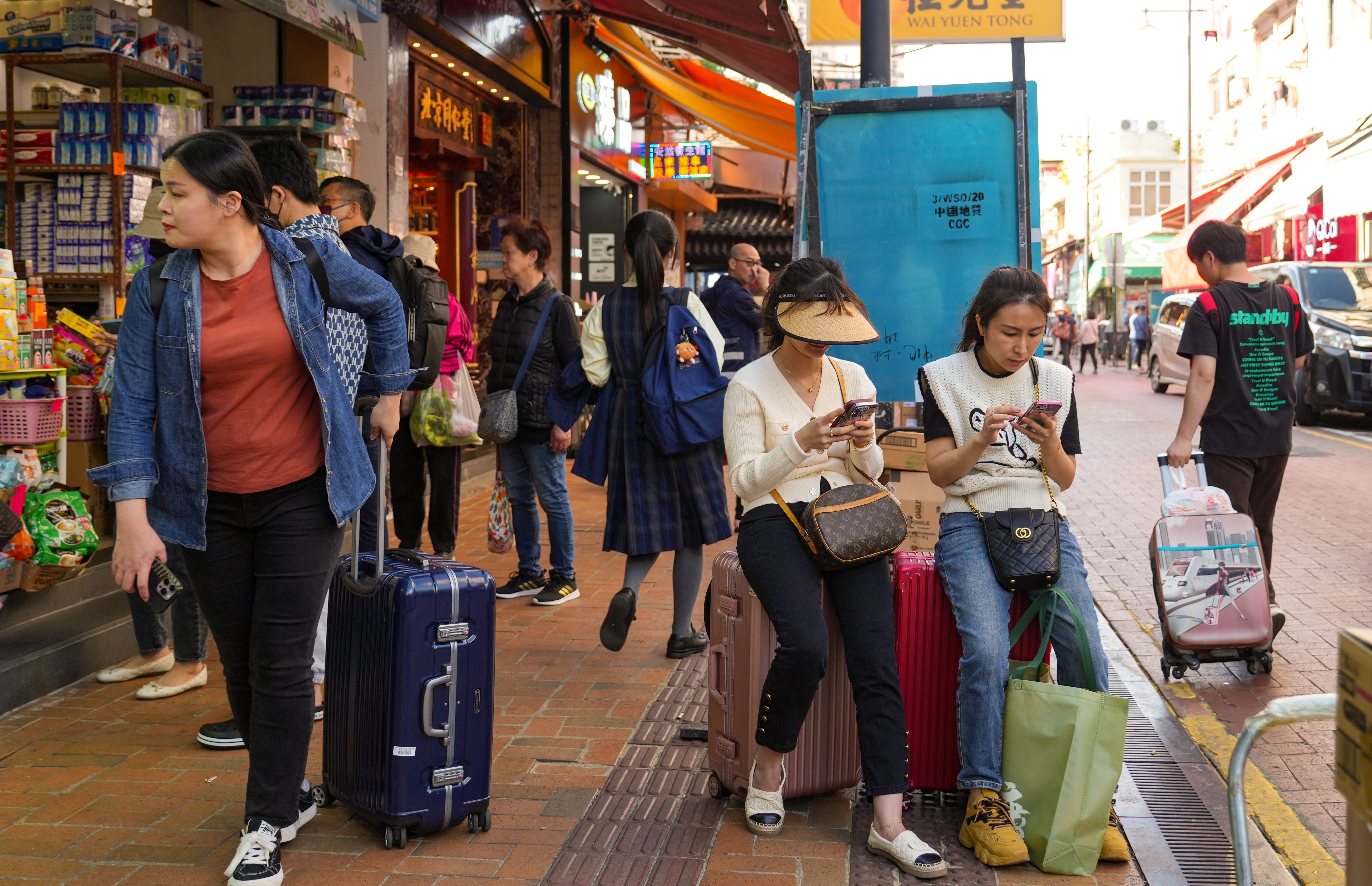 Shoppers in Sheung Shui. More than 26 million mainland Chinese visited Hong Kong last year, about three-fifths of the number who came in 2019. Photo: Sam Tsang