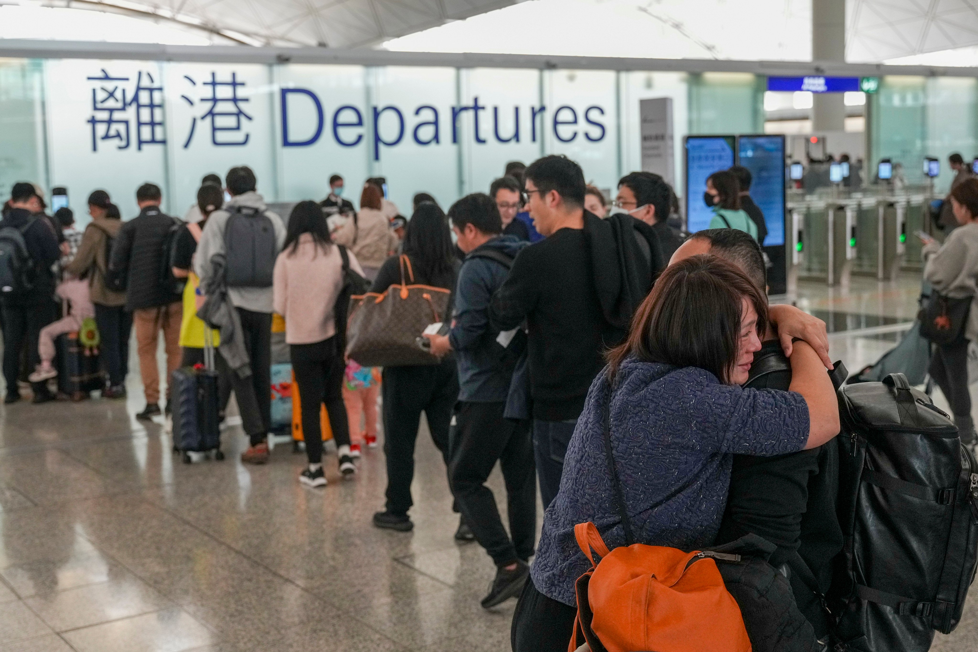 Passenger figures at the city’s airport hit 75 per cent of pre-pandemic levels last December, but question marks remain over full recovery this year. Photo:  Eugene Lee