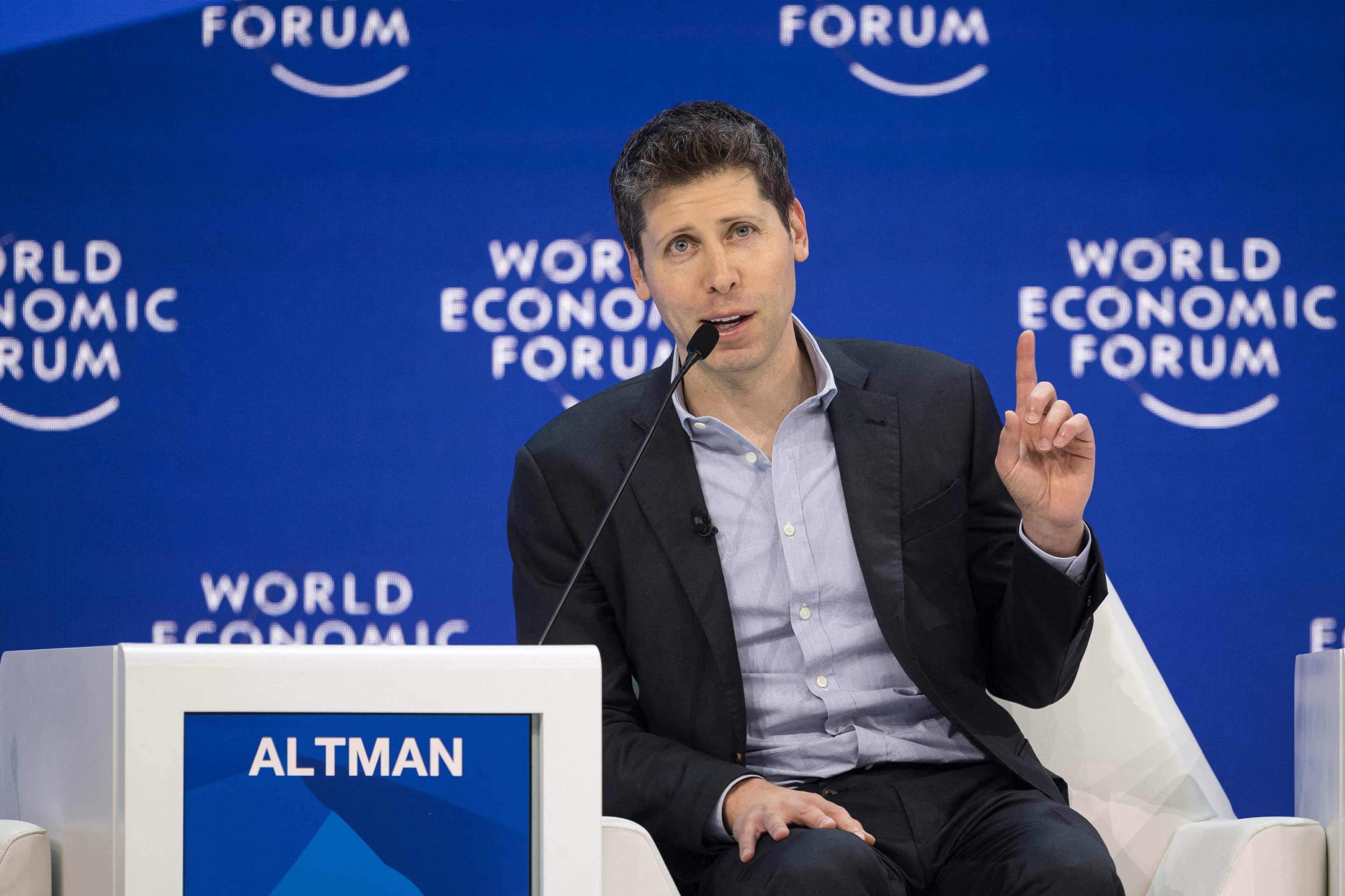 OpenAI CEO Sam Altman at the World Economic Forum meeting in Davos, Switzerland, last week. Photo: AFP