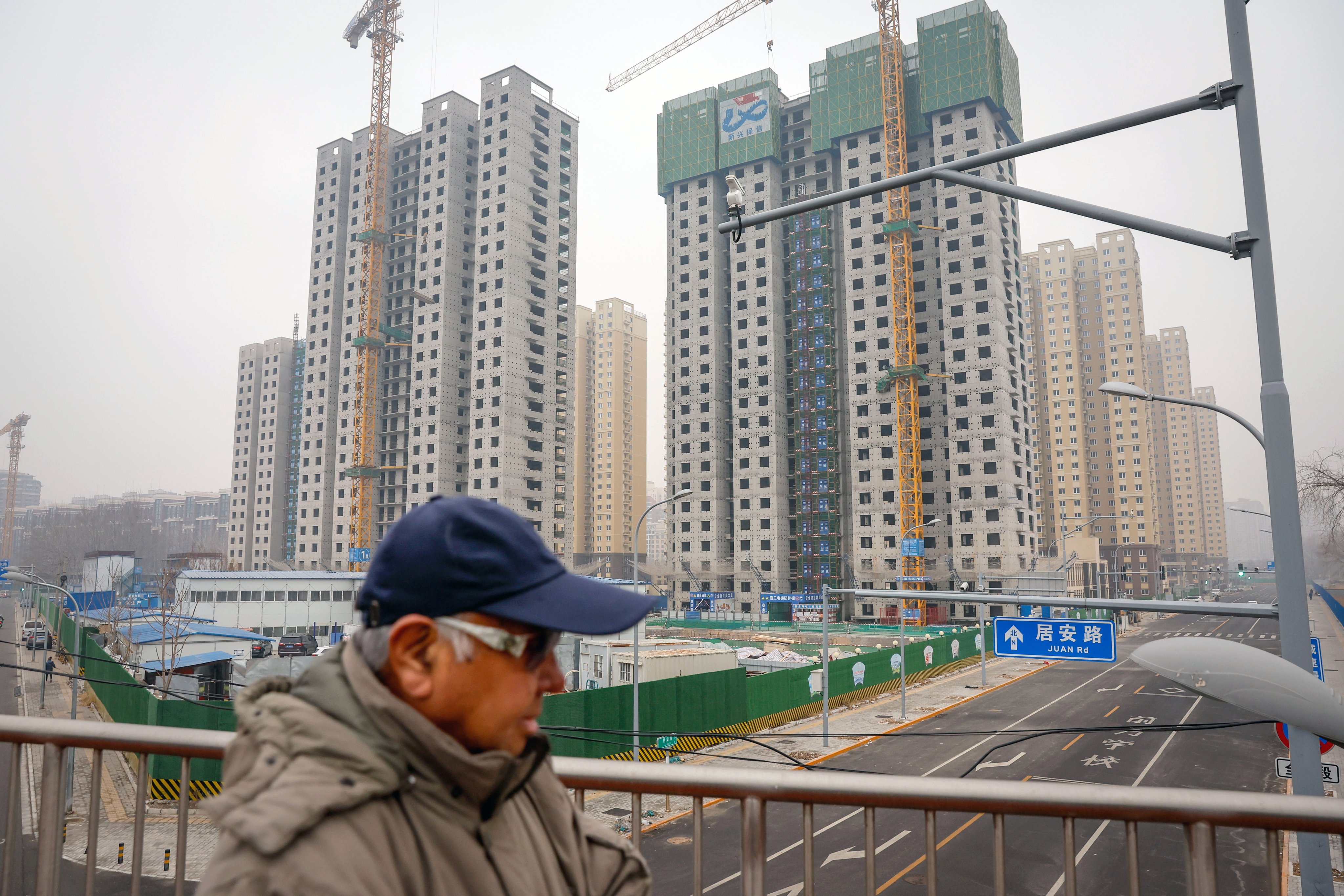 A crisis in China’s property sector is putting stress on local government finances. Photo: EPA-EFE