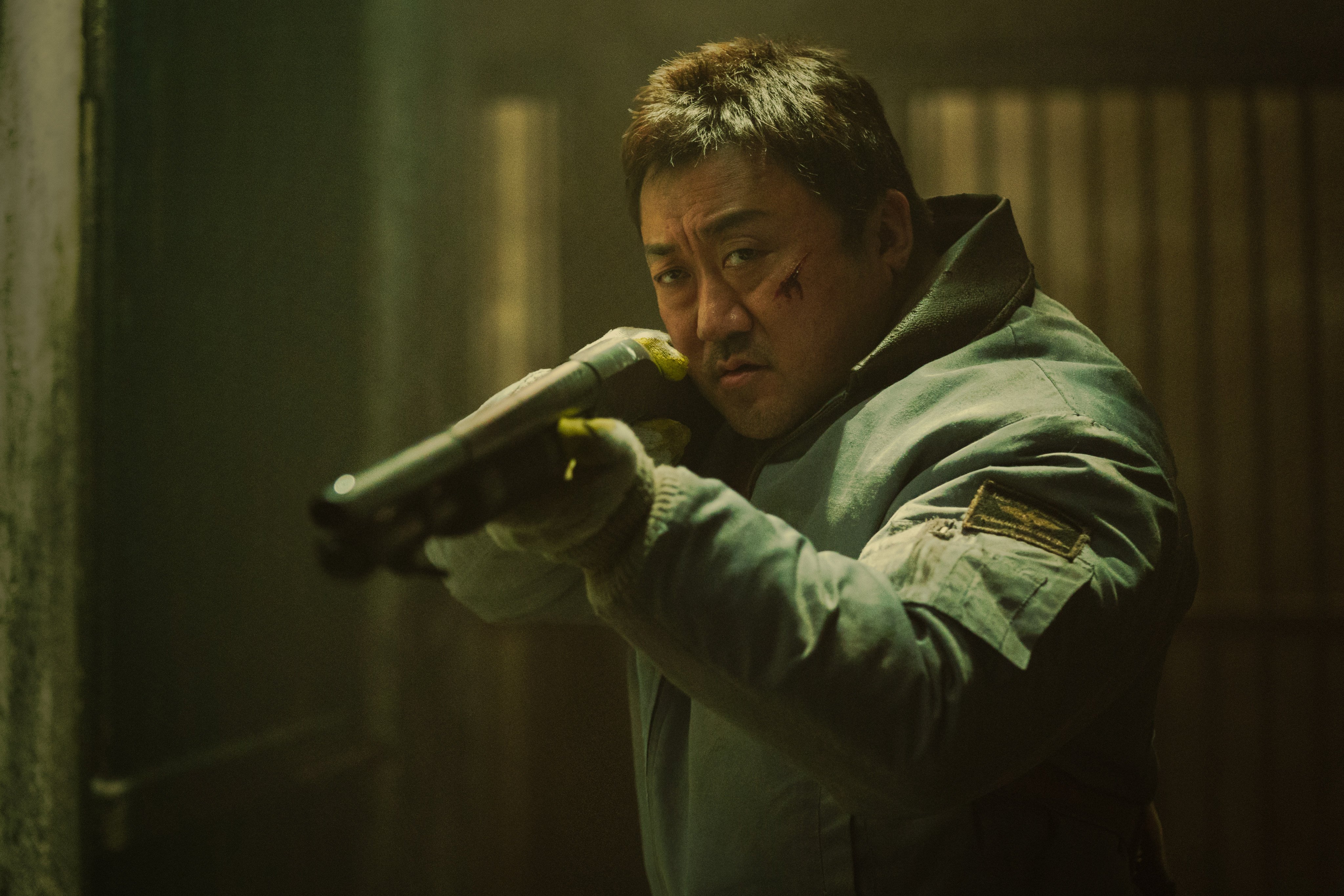 Ma Dong-seok as Nam San in a still from “Badland Hunters”. Photo: Cha Min-jung/Netflix