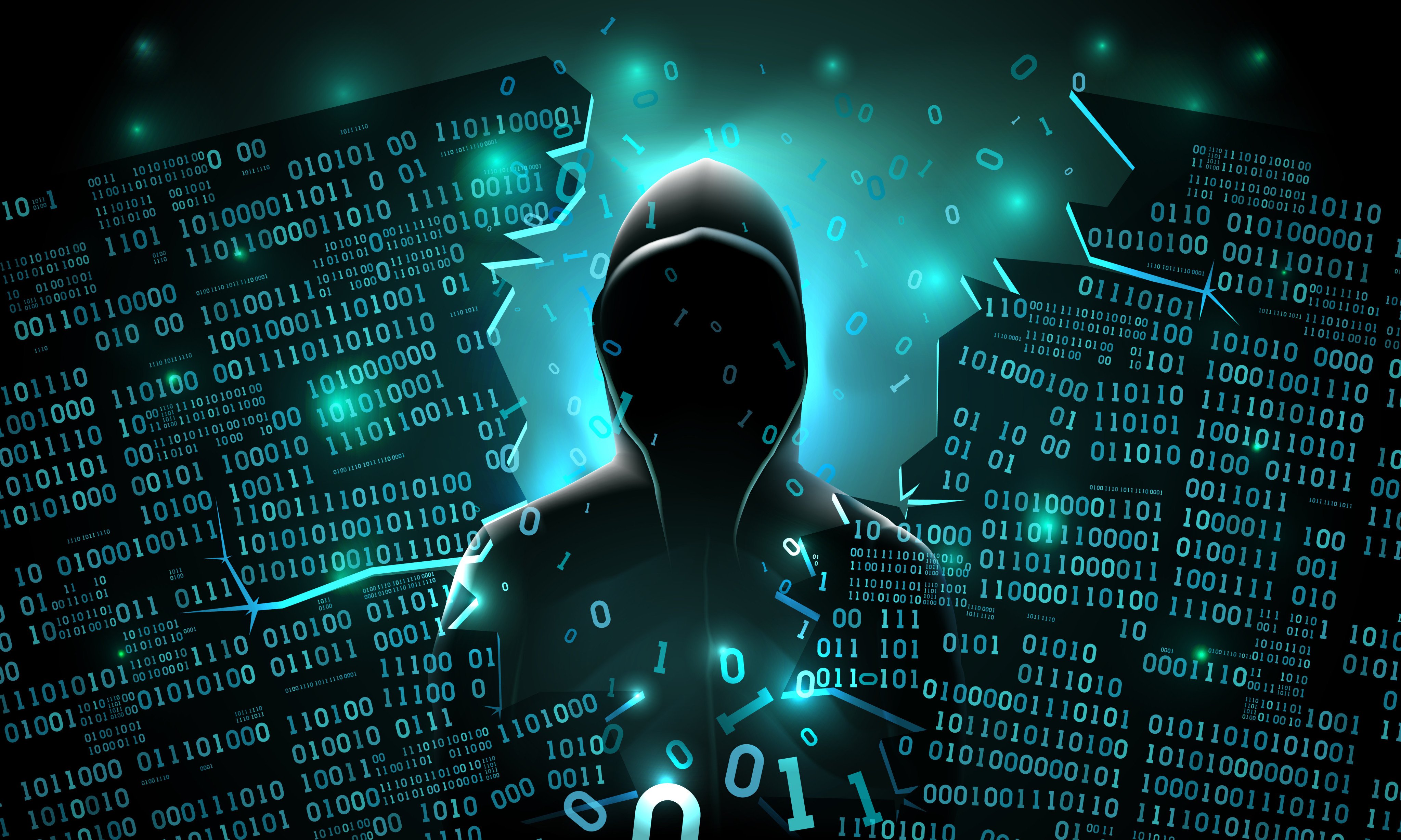 An illustration of a hacker using the internet to hack computer servers. Photo: Shutterstock