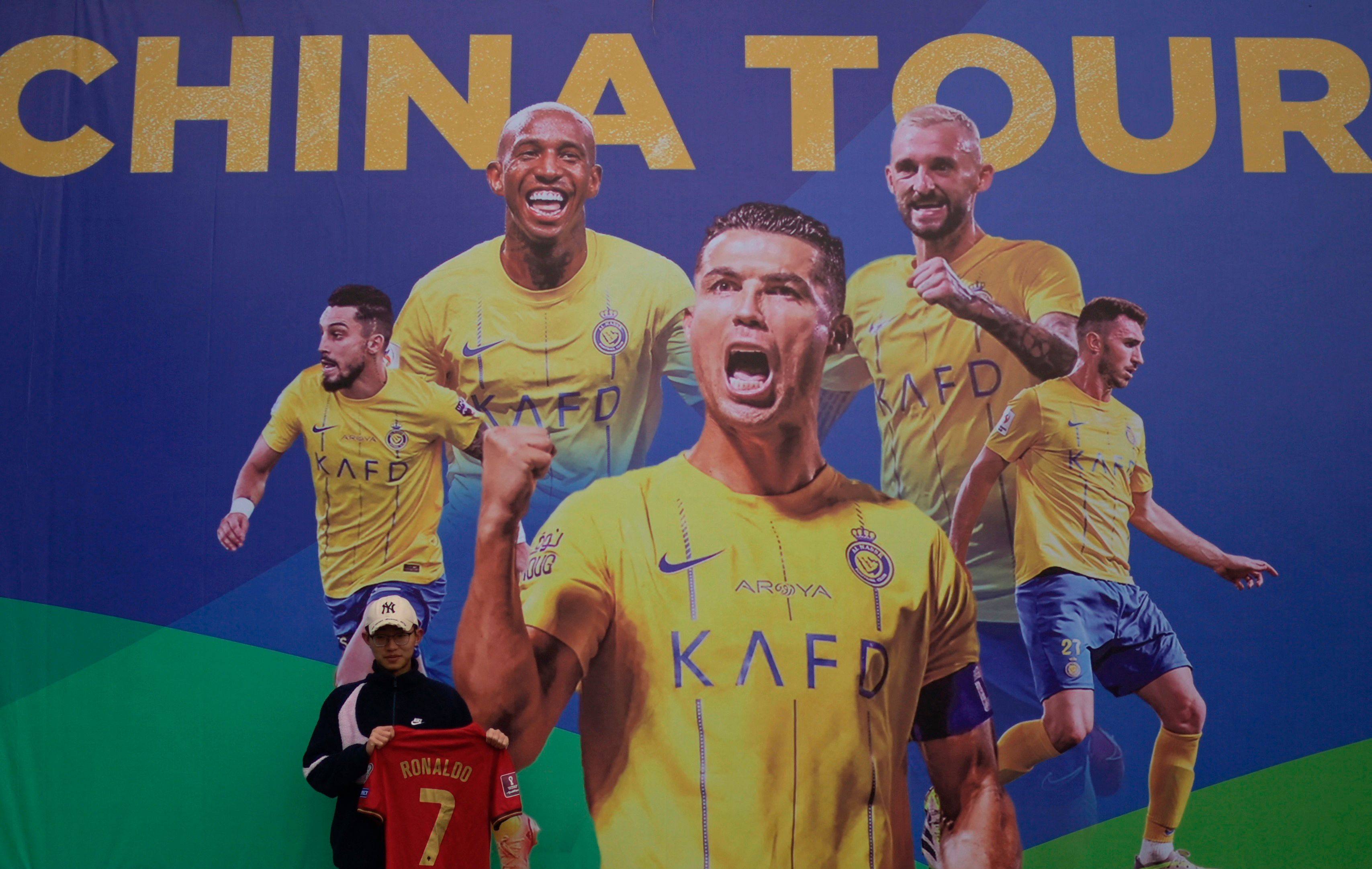 Cristiano Ronaldo was to be the star attraction in Al Nassr’s tour of China. Photo: AFP