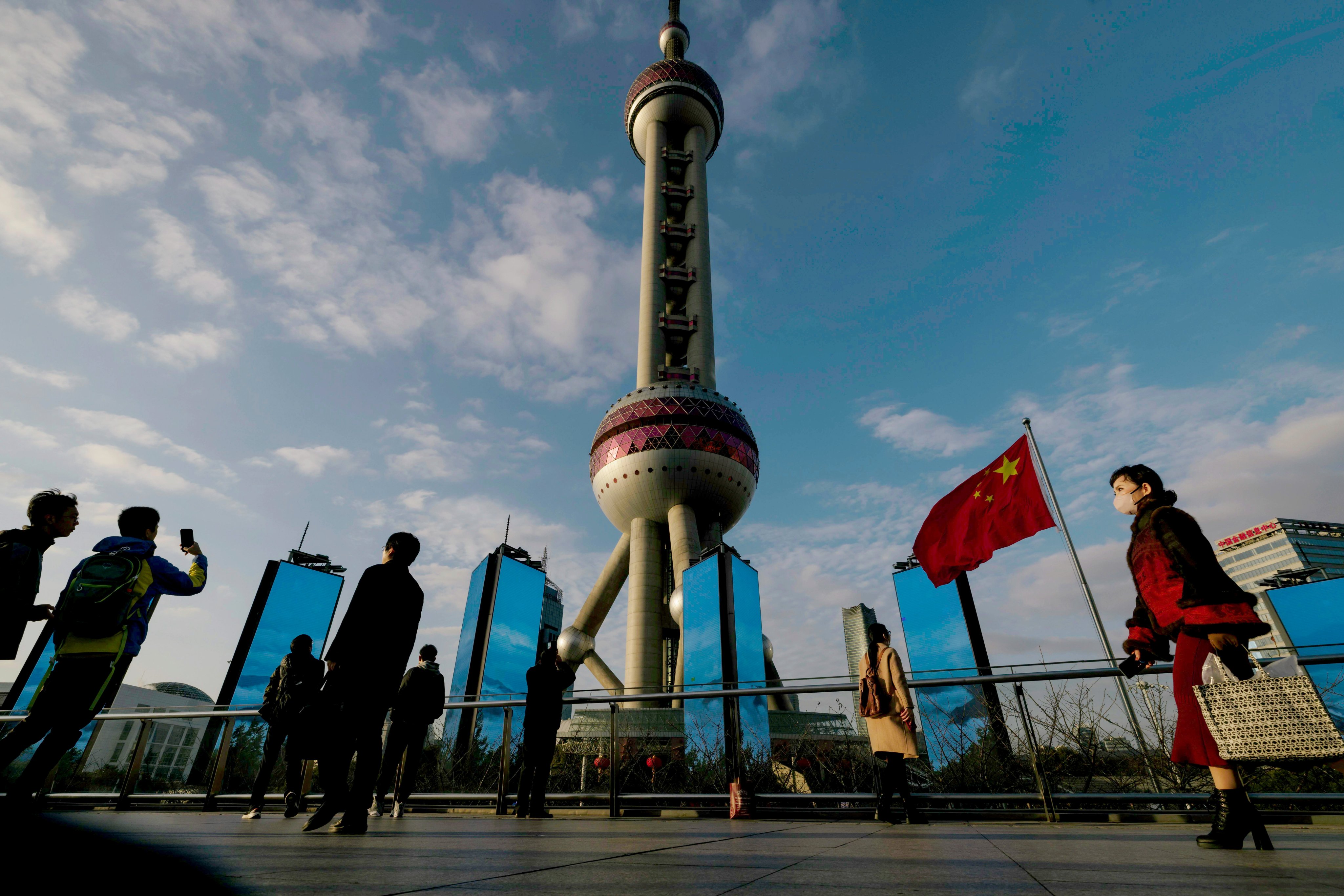 The Oriental Pearl Tower in Shanghai’s financial district. The city attracted US$24 billion in foreign funds in 2023, rewriting a previous record set a year earlier, Gong says. Photo: EPA-EFE