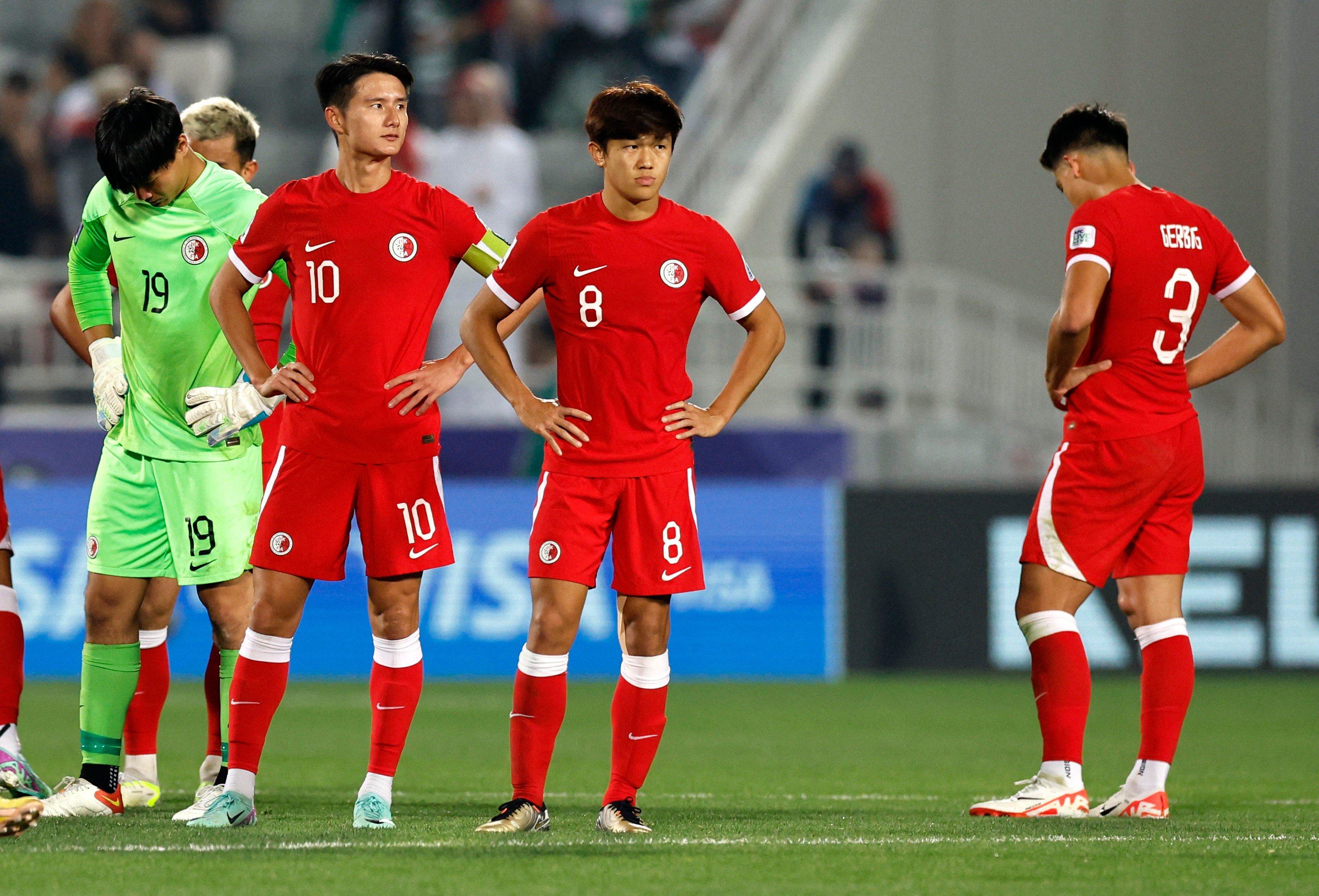 Hong Kong’s pursuit of an AFC Asian Cup last-16 spot ended in defeat by Palestine in Doha. Photo: Reuters