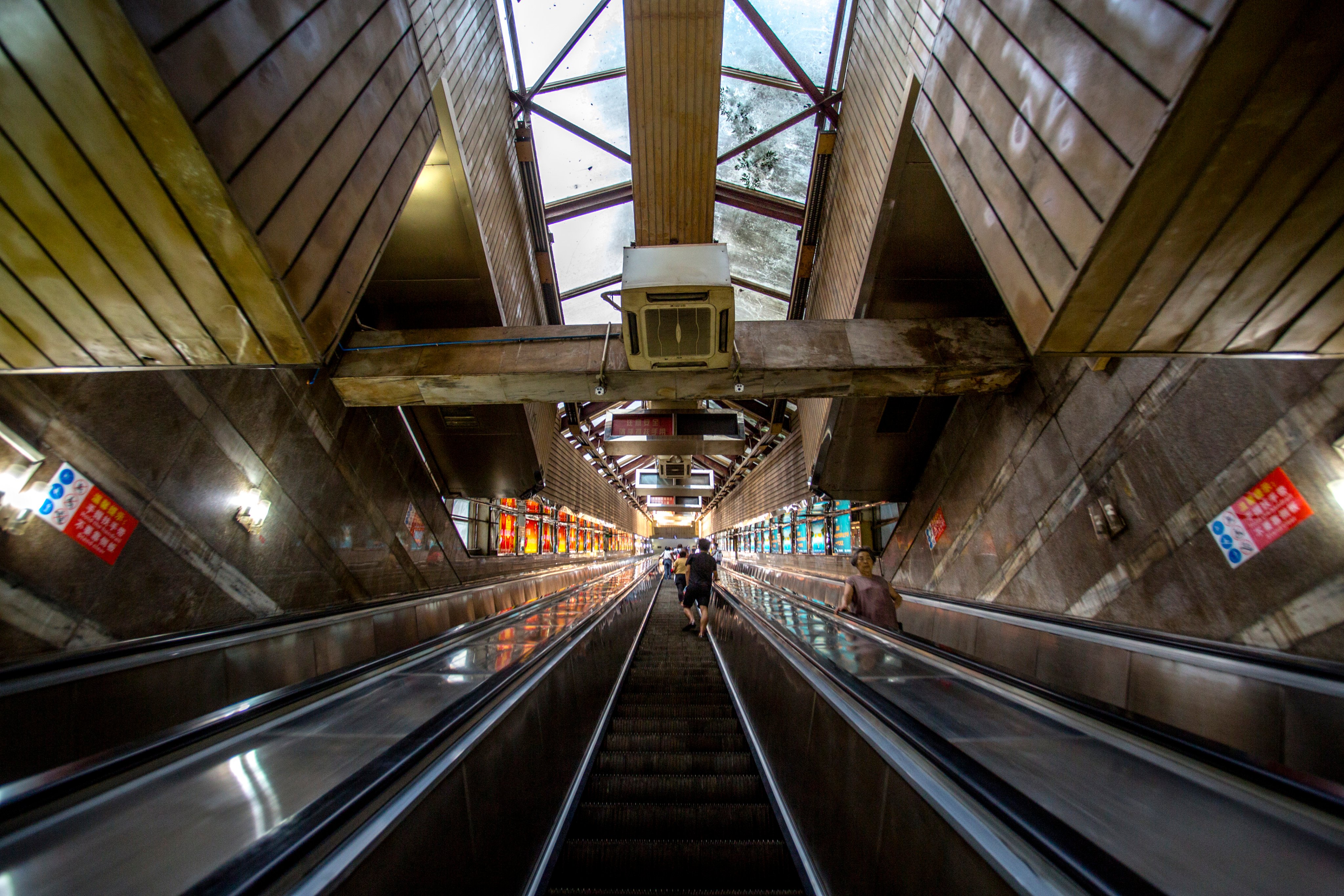 The Huangguan Escalator in Chongqing, in mainland China, is the longest single escalator in Asia, at 112 metres, but falls well short of the world’s three joint-longest, all in St. Petersburg, Russia. A new escalator being built at Malaysia’s Batu Caves will be one of Asia’s longest. Photo: Getty Images