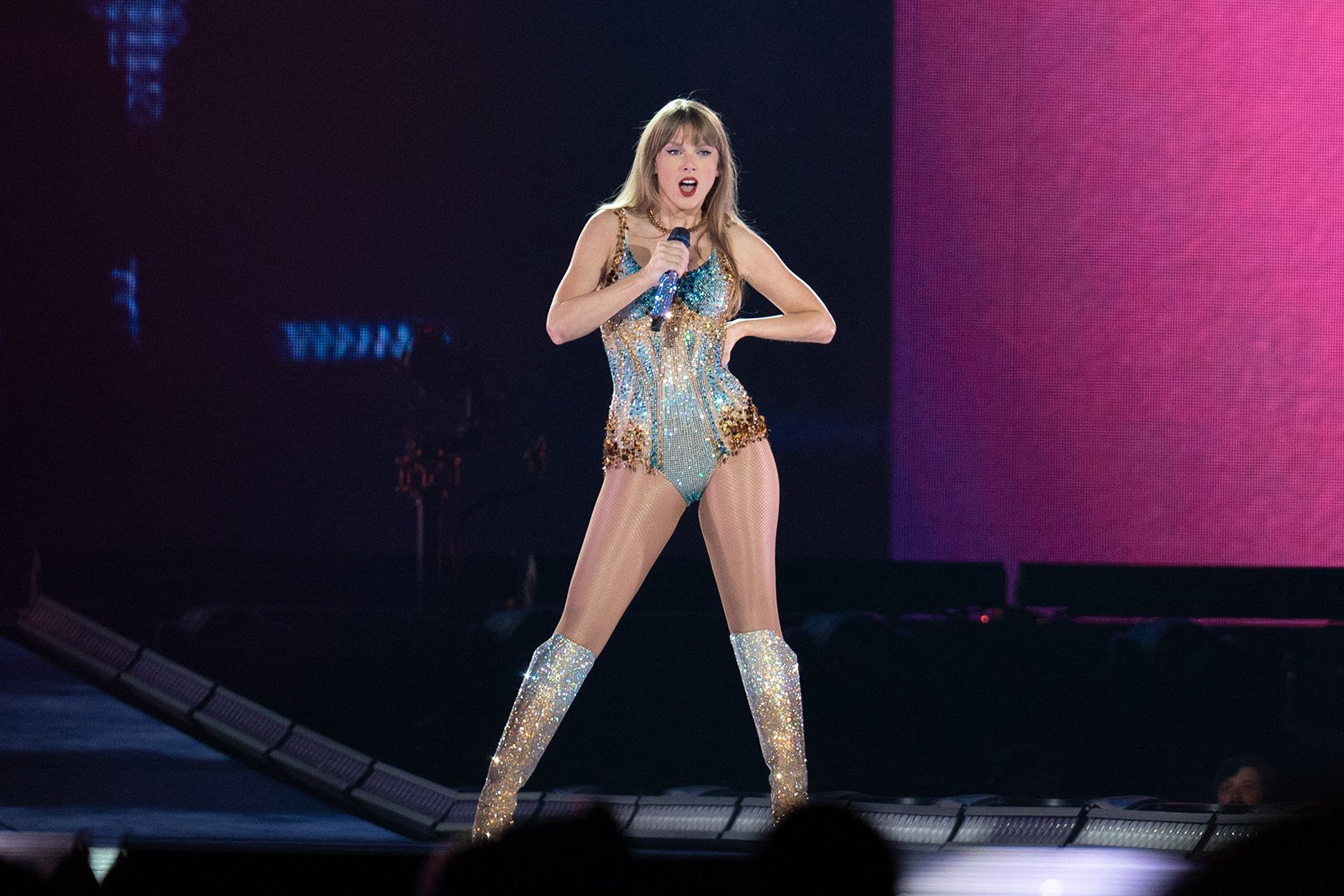 Taylor Swift performs in Arlington, Texas, in March 2023. Hong Kong tourism chief Kevin Yeung says that he will talk to local concert organisers about bringing in more big concert acts to the city. Photo: AFP