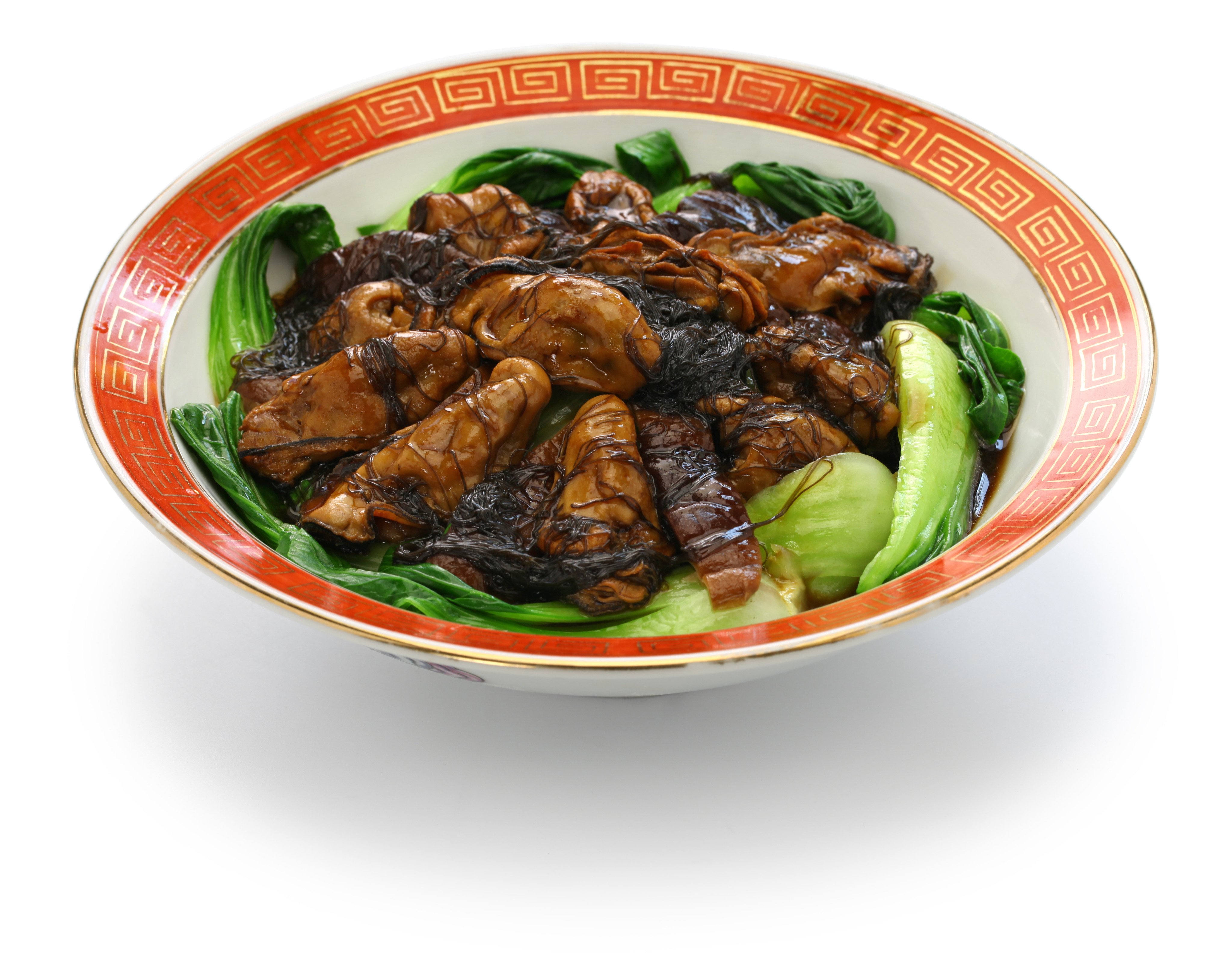 Braised dried oysters with black moss (ho see fat choy ), a traditional Chinese new year dish. Photo: Shutterstock