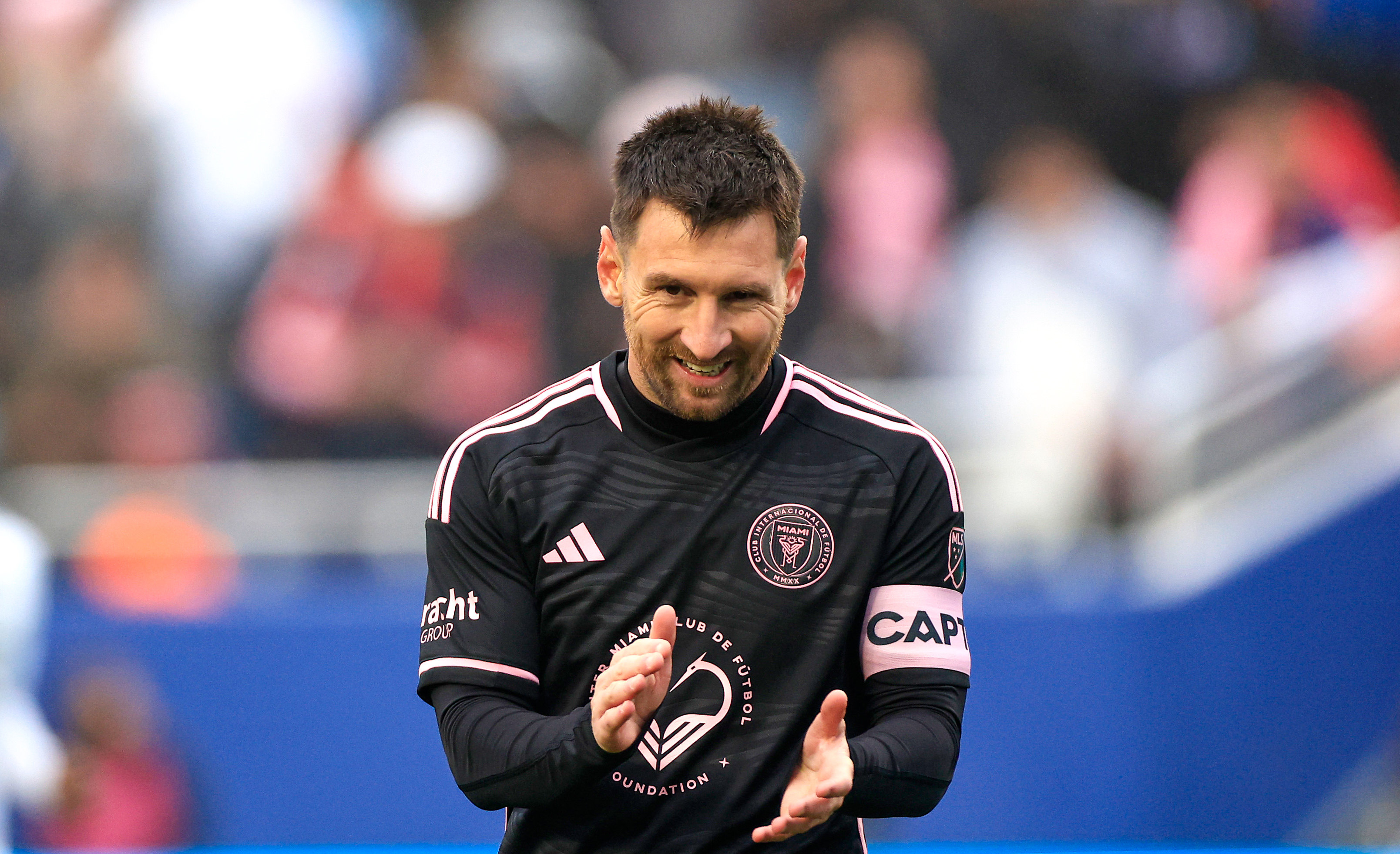 Lionel Messi during a match between Inter Miami and FC Dallas on Monday. Inter Miami will play a friendly game against a Hong Kong select team next Sunday. Photo: Getty Images