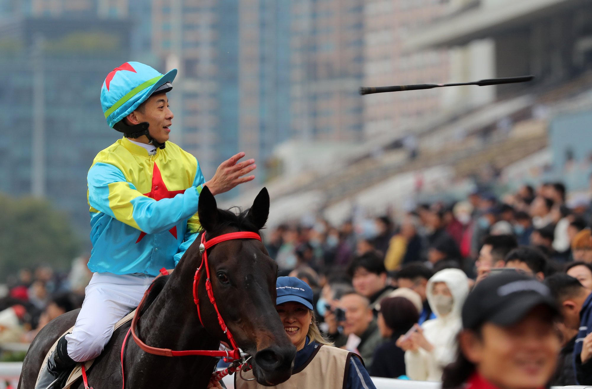 Derek Leung enjoys his first Group One win since Beauty Generation’s Hong Kong Mile success in 2017.
