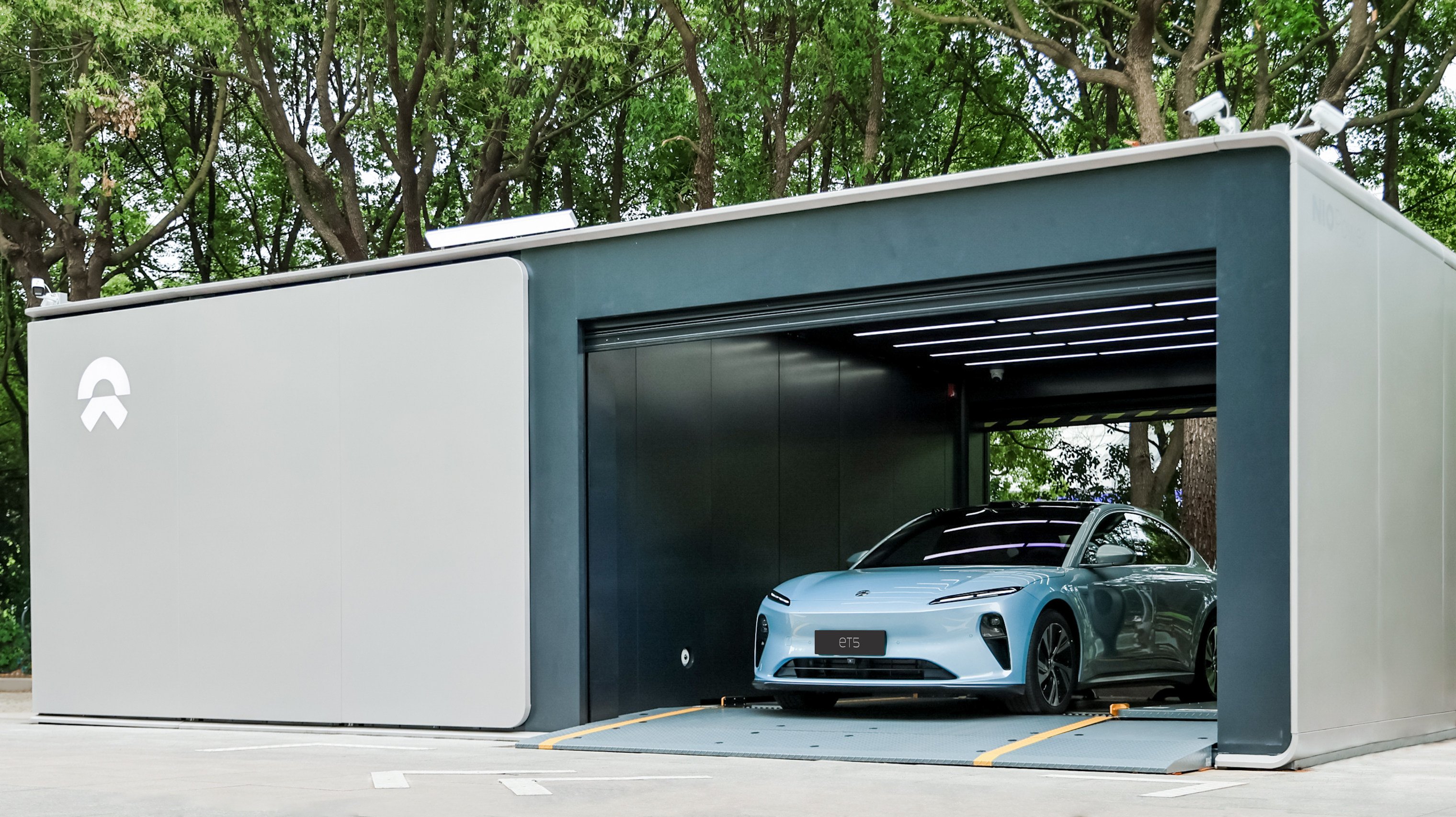 A battery-swapping station from Chinese electric vehicle maker Nio, the market leader in building such facilities. Photo: Handout