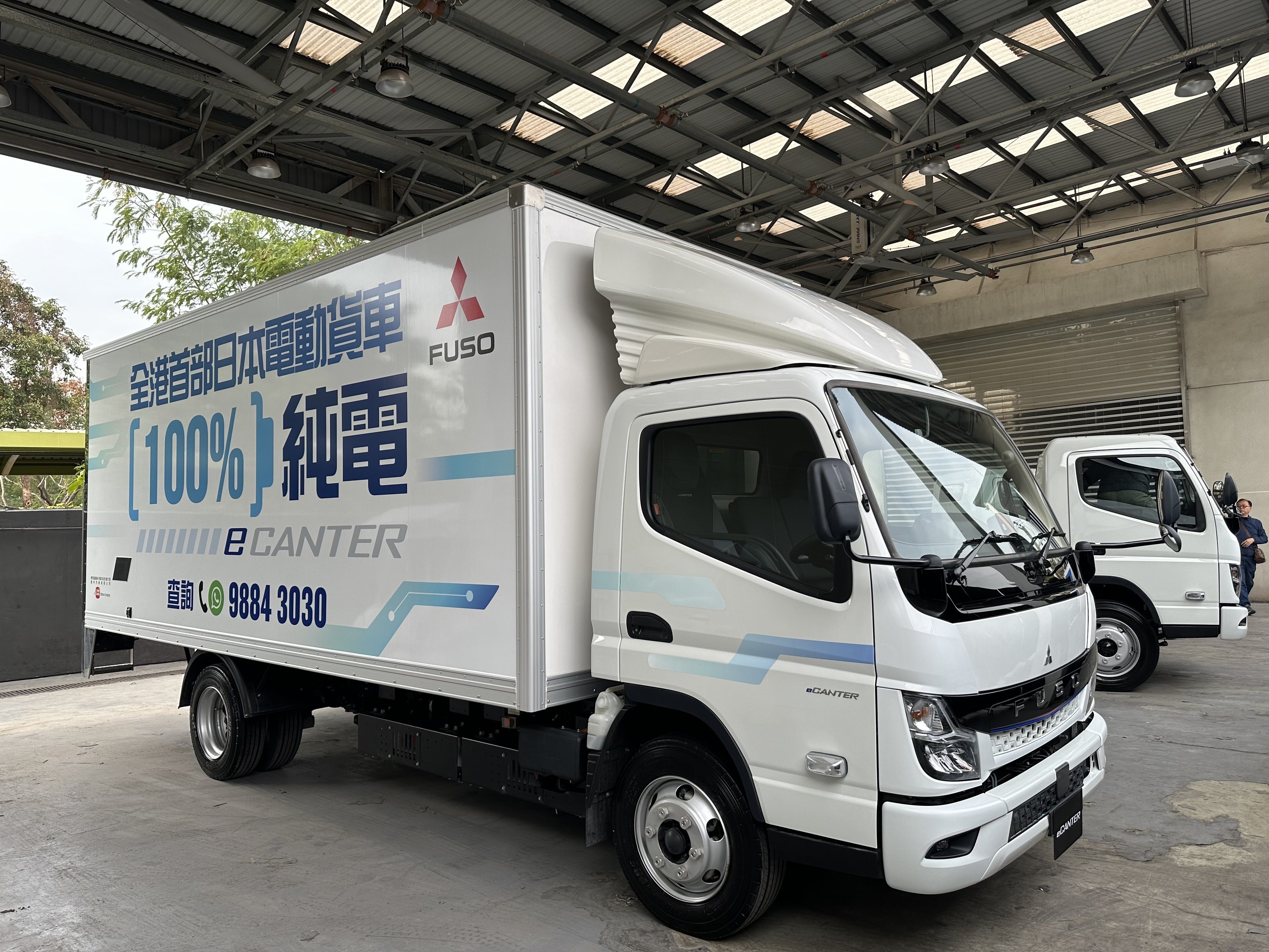 Mitsubishi Fuso’s new eCanter electric truck. Seven models with three battery capacities and six wheelbase options will be offered in the Hong Kong market. Photo: Martin Choi