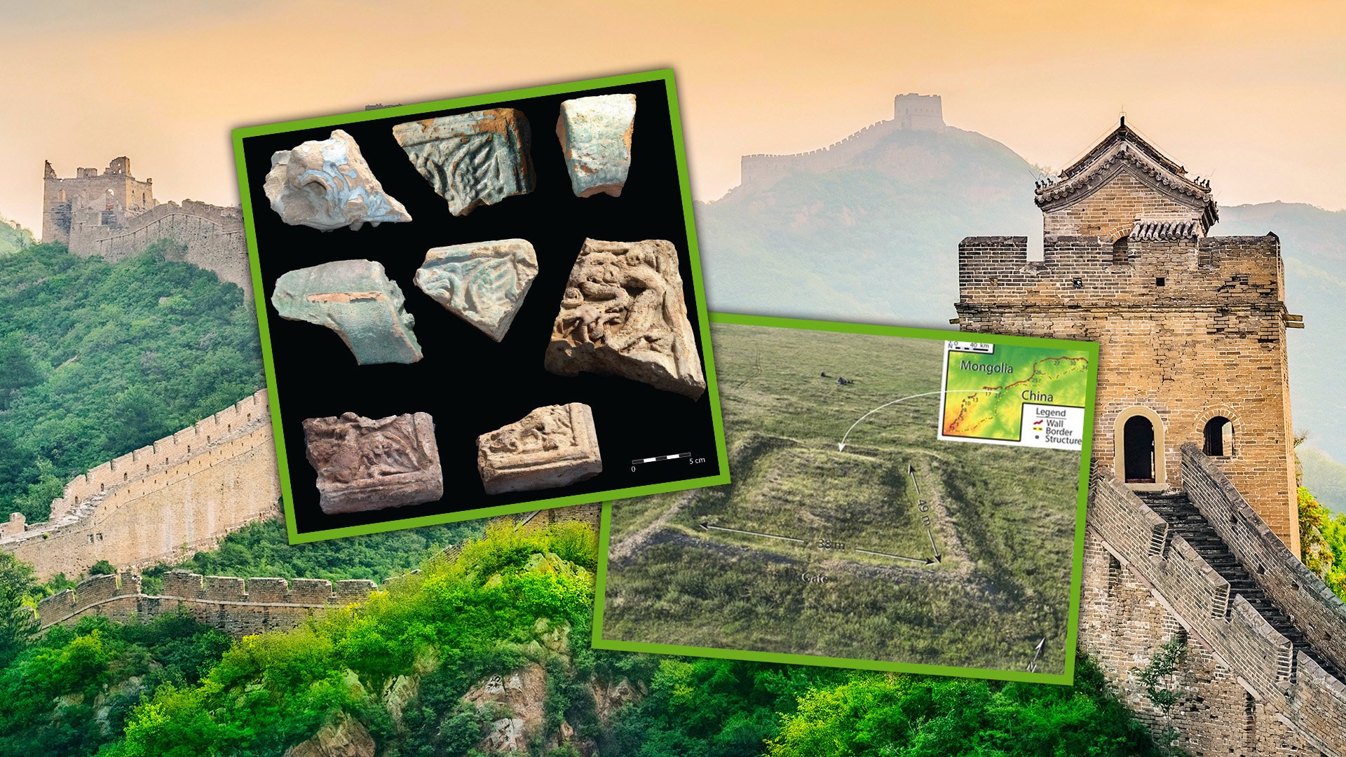 New research suggests sections of the Great Wall of China in the north of the country and in Mongolia may have been hastily built, possibly to defend against invading Mongol armies because they were never completed. Photo: SCMP composite/tandfonline.com