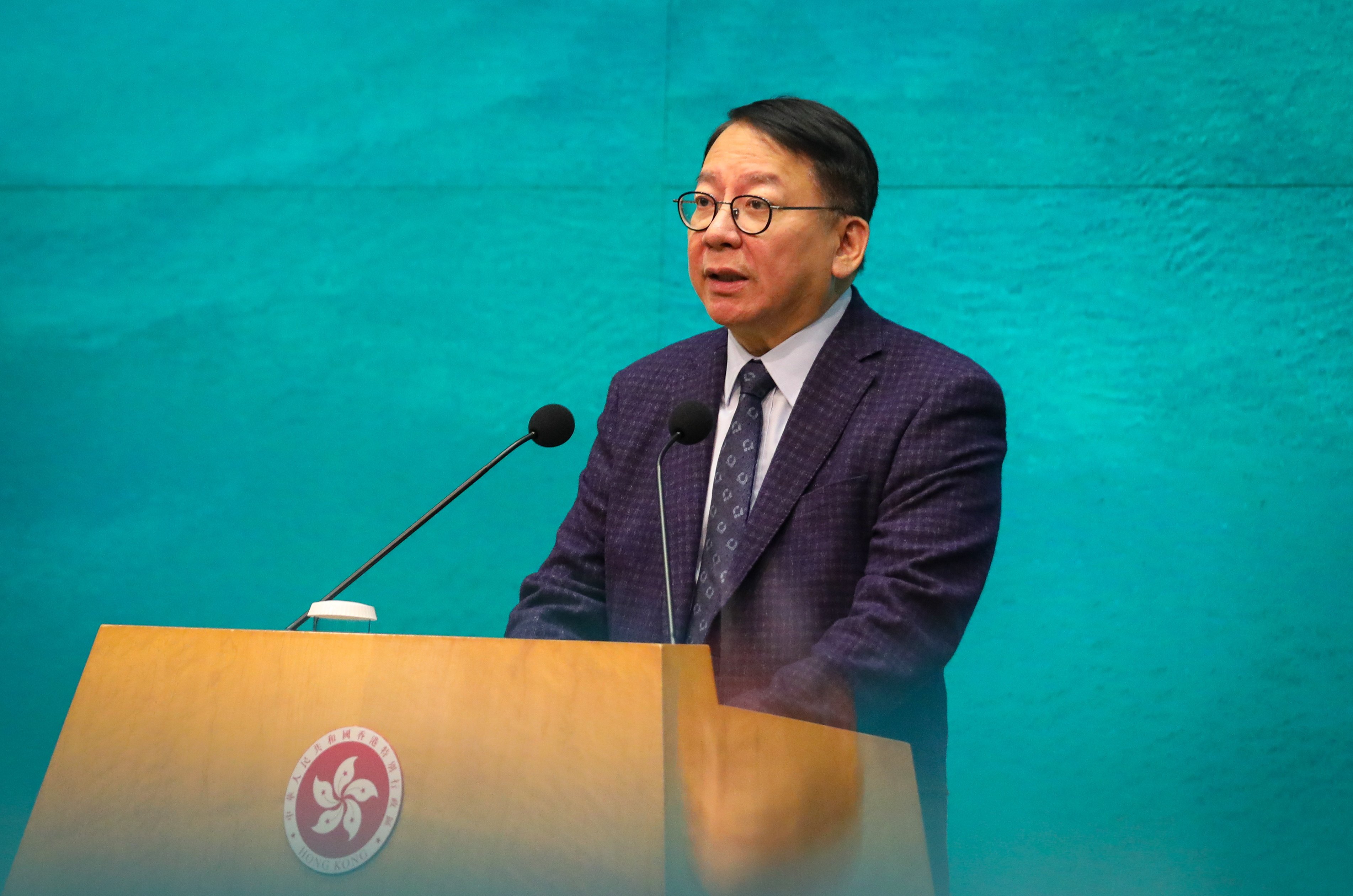 Chief Secretary for Administration Eric Chan Kwok-ki defended the city’s position in Geneva at the recent United Nations review of China’s human rights record. Photo: Xiaomei Chen