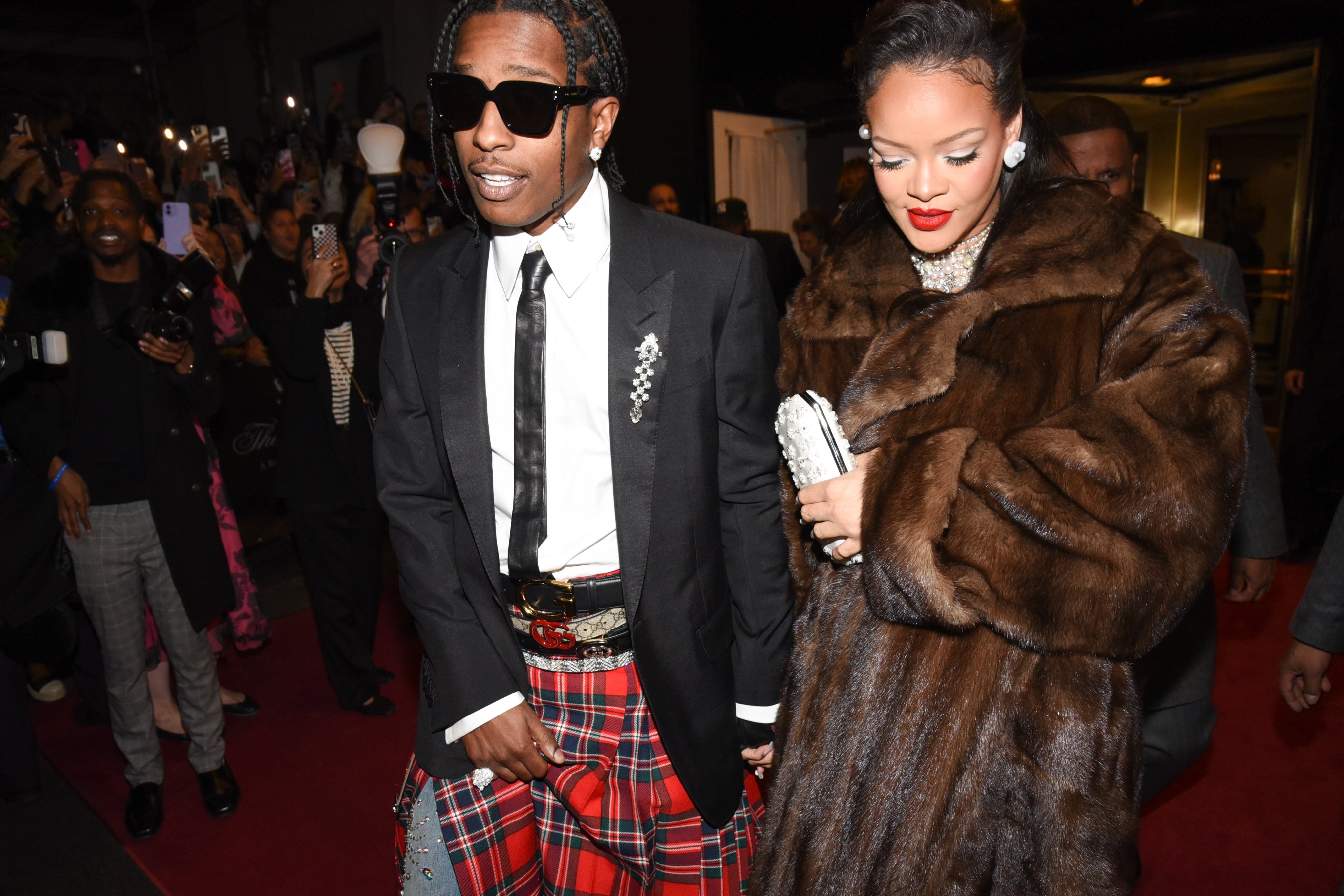 Singer, businesswoman and fashion icon Rihanna – pictured with A$AP Rocky at the 2023 Met Gala – is a fan of vintage fur, as are Saweetie and Winnie Harlow, while Sofia Coppola, and Mary-Kate and Ashley Olsen were rocking the look back in the noughties. Photo: WWD via Getty Images