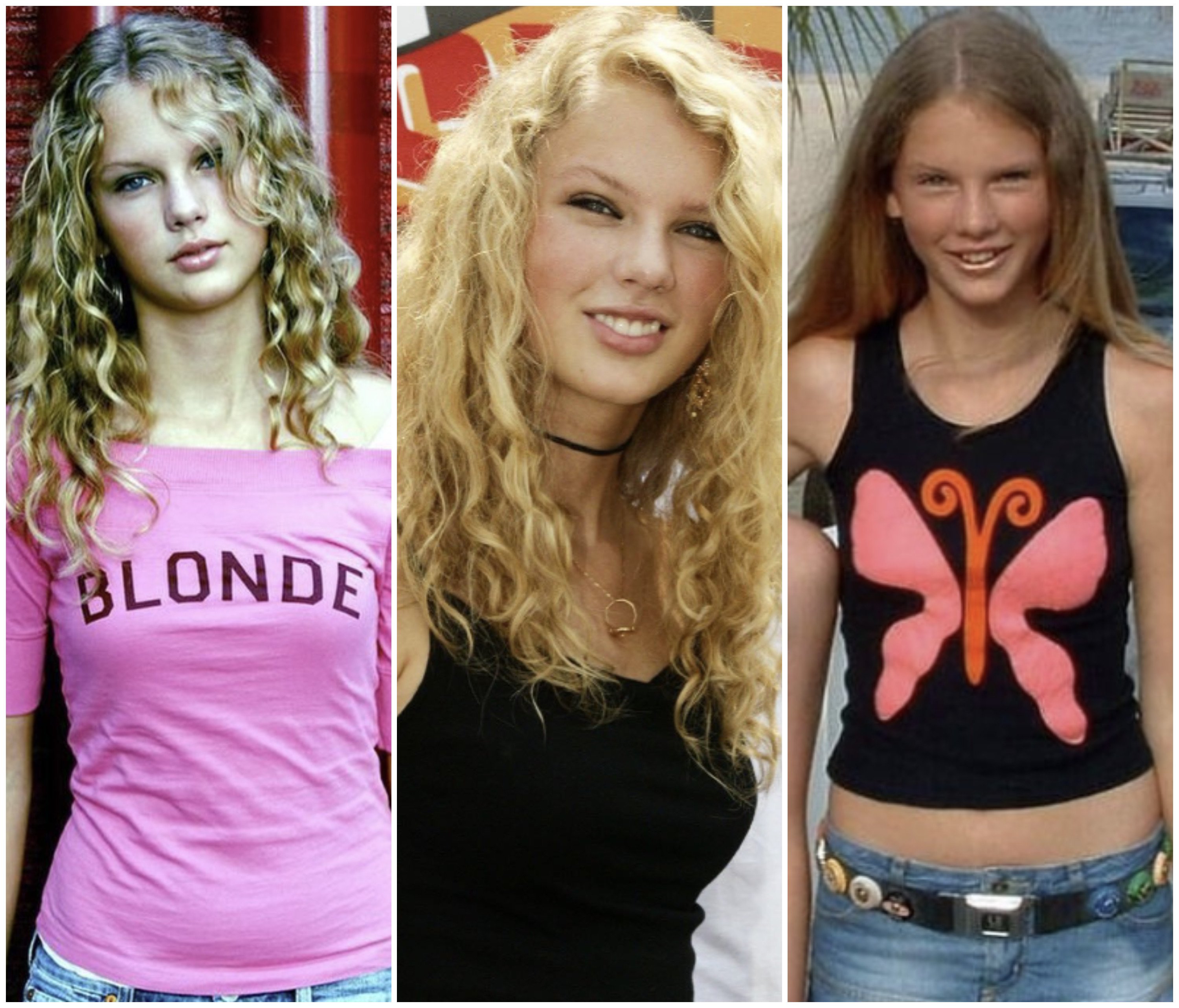 Taylor Swift through the ages. Photos: @alltoorare, @lightningonswift/Instagram 