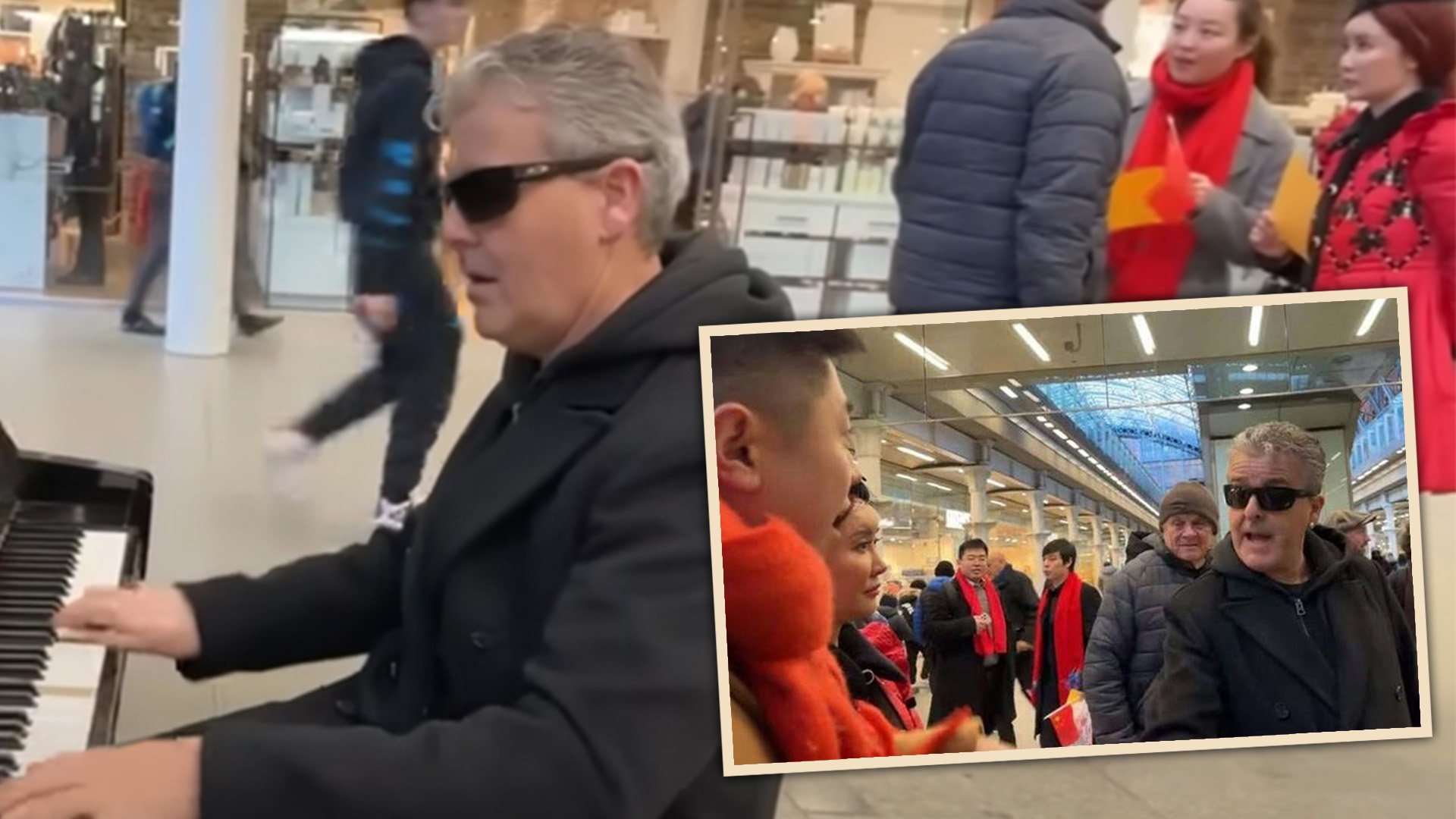 A British piano player who became an on and offline sensation over an altercation he had with a group of people from China inside a busy London railway station is facing a backlash on mainland social media. Photo: YouTube/desertrosevideos