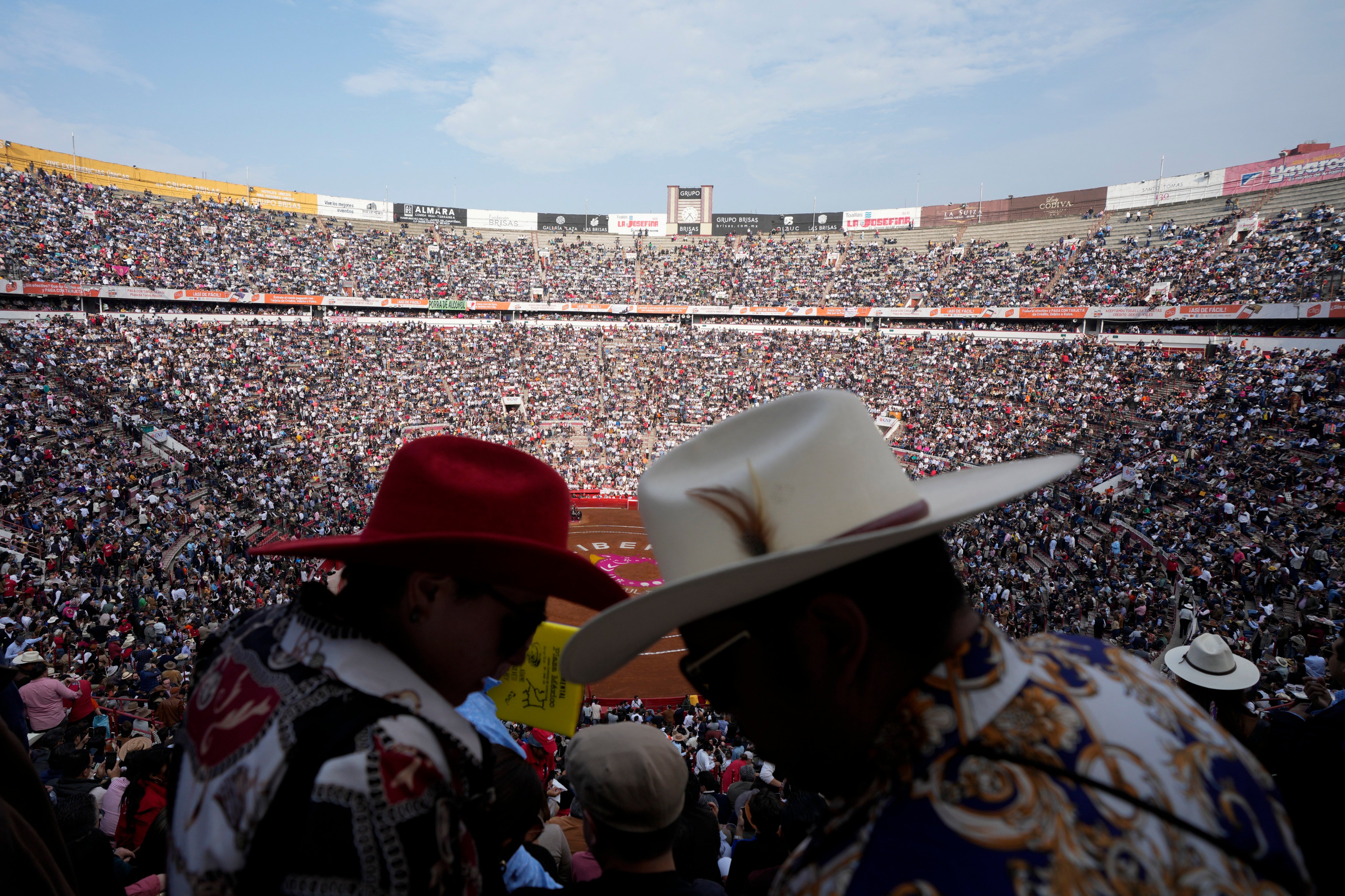 Spectators at the Plaza Mexico, the largest bullfighting arena in the world. Photo: AP