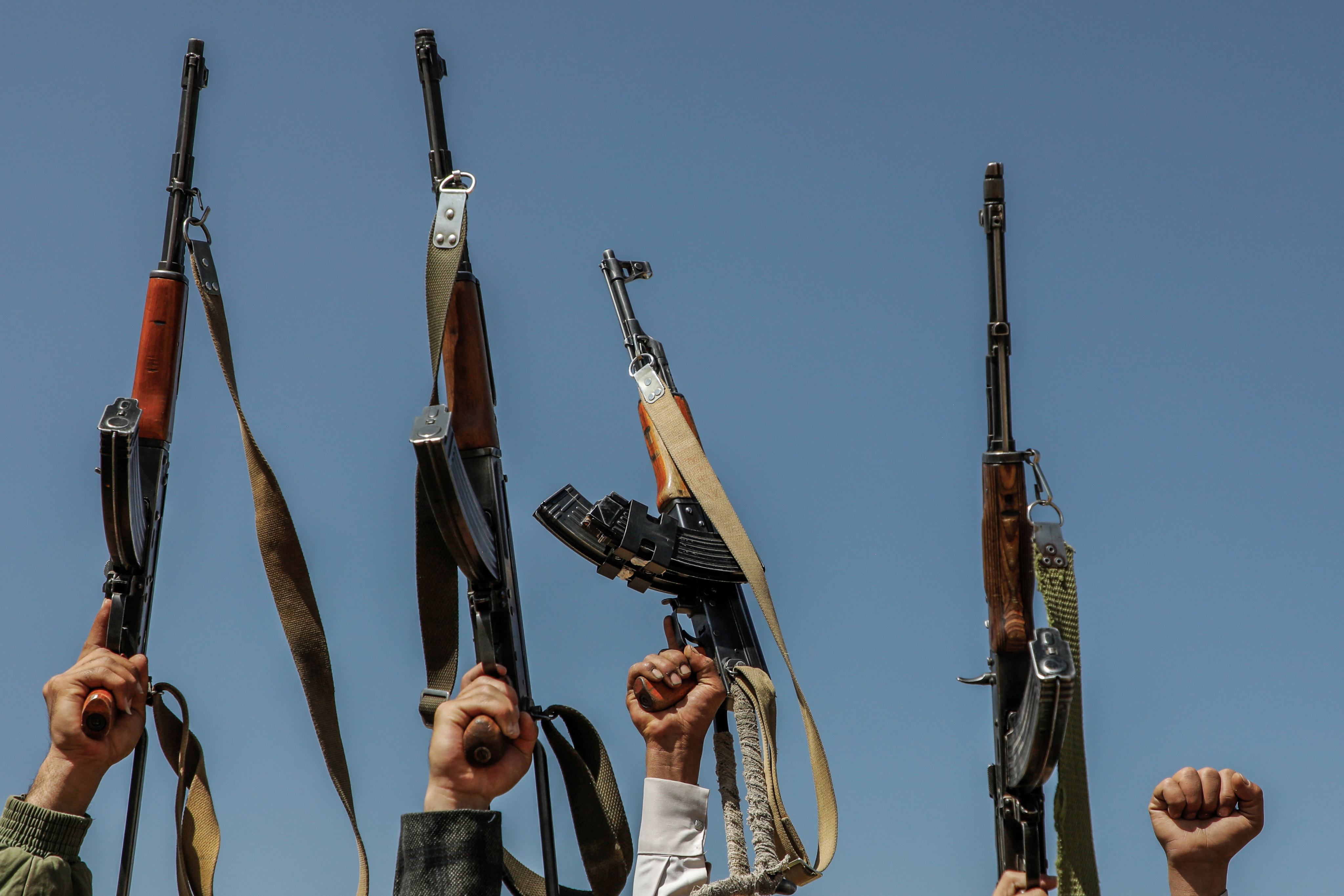 Armed Iran-backed Houthi rebels in Yemen. Iran has been a key player in several overlapping conflicts in the Middle East. Photo: dpa