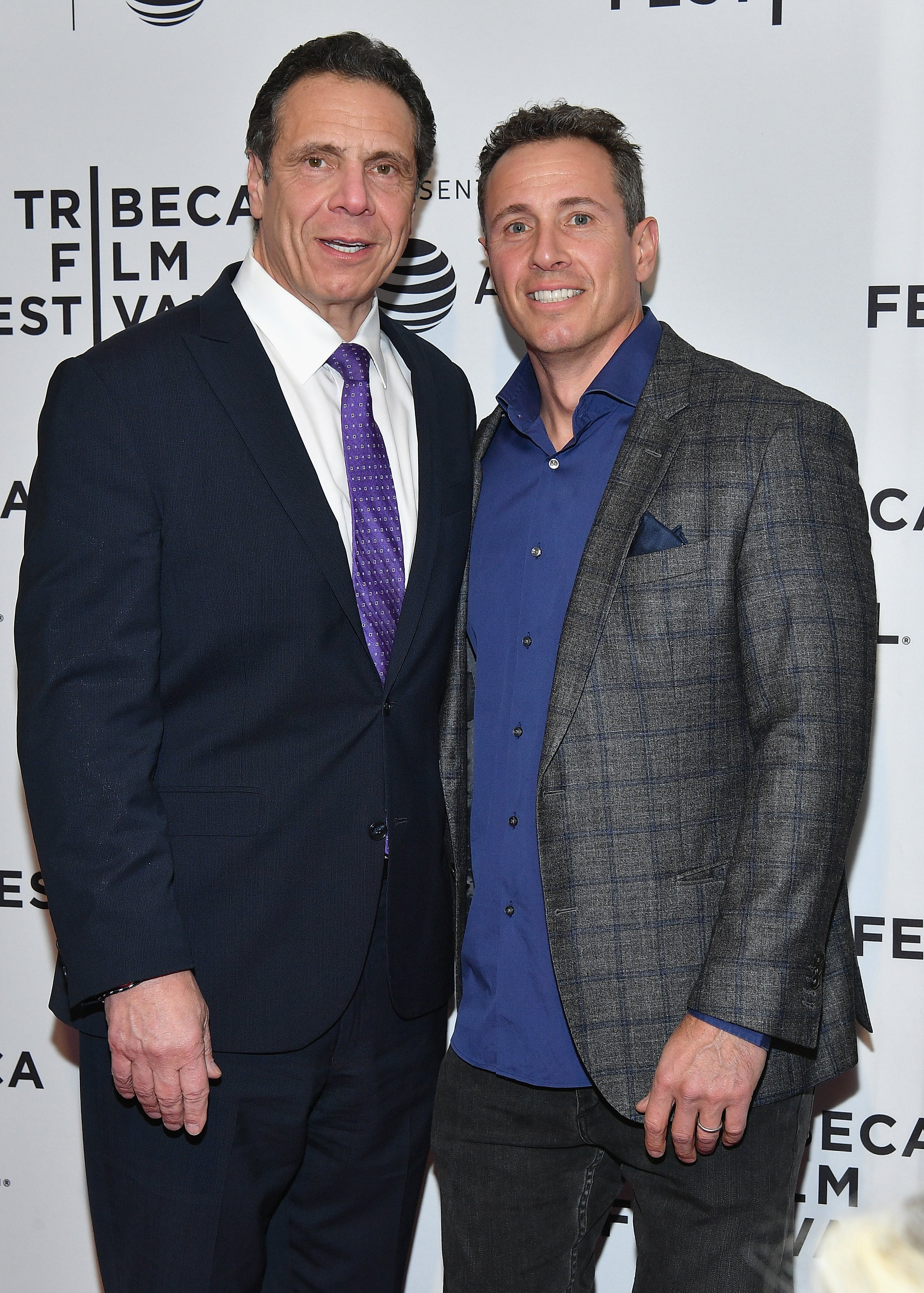 Following their spectacular falls from grace in 2020, former New York governor Andrew Cuomo (left) and former CNN anchor Chris Cuomo – pictured in April 2018 – are making moves in their respective fields. Photo: Getty Images