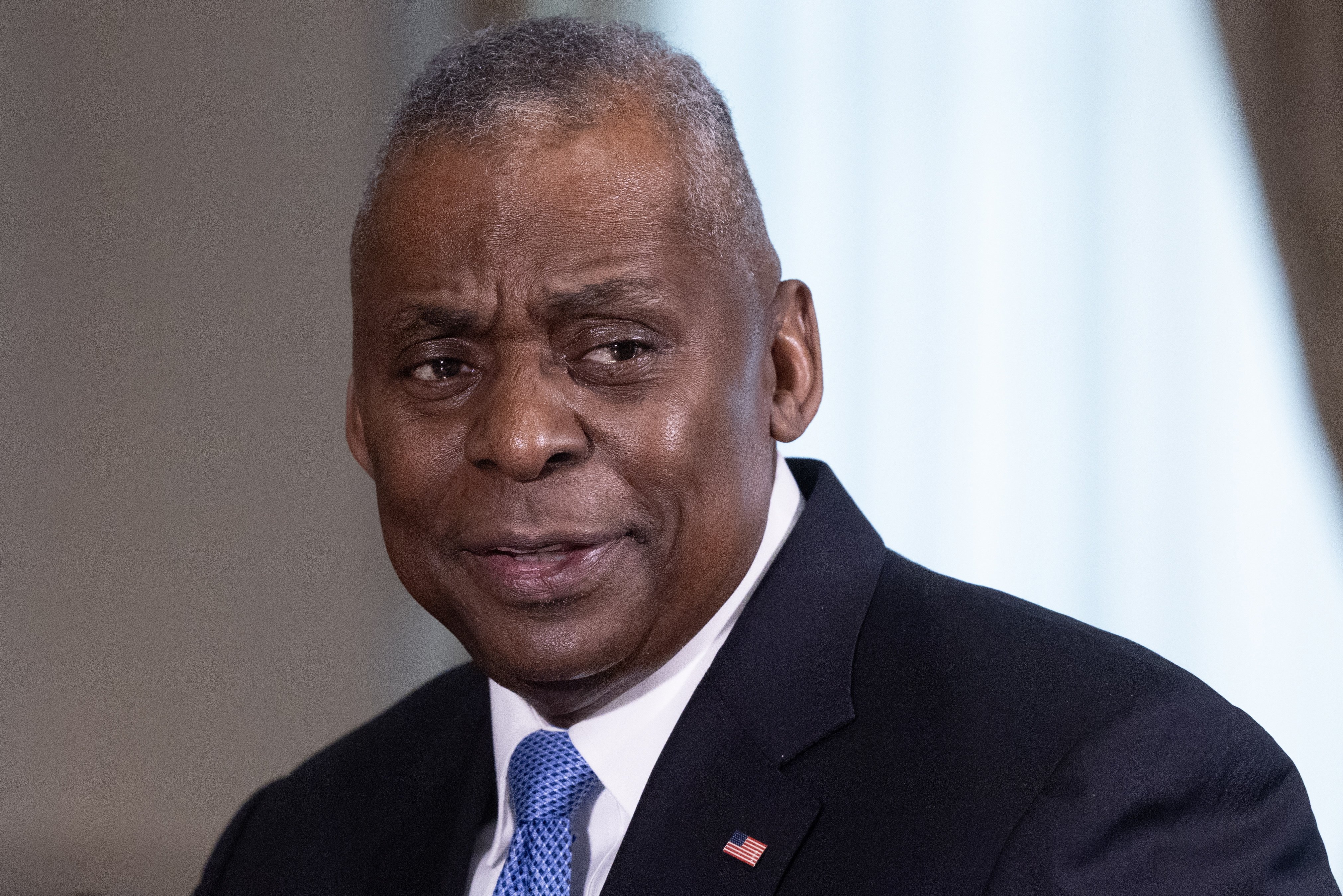 US Defence Secretary Lloyd Austin at the Pentagon in Arlington, Virginia, US on Monday. Photo: EPA-EFE