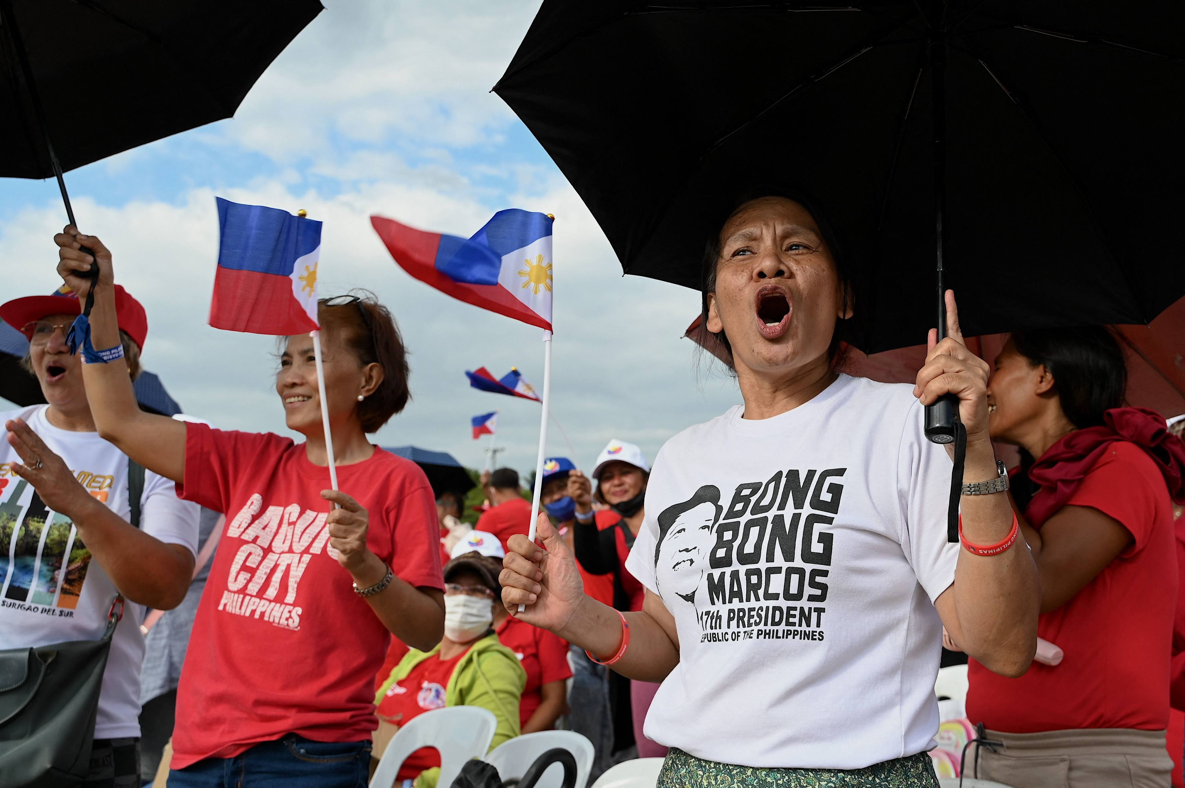 Supporters of Philippine President Ferdinand Marcos Jnr attend the kick-off rally for the New Philippines movement at Quirino Grandstand in Manila on January 28. Photo: AFP
