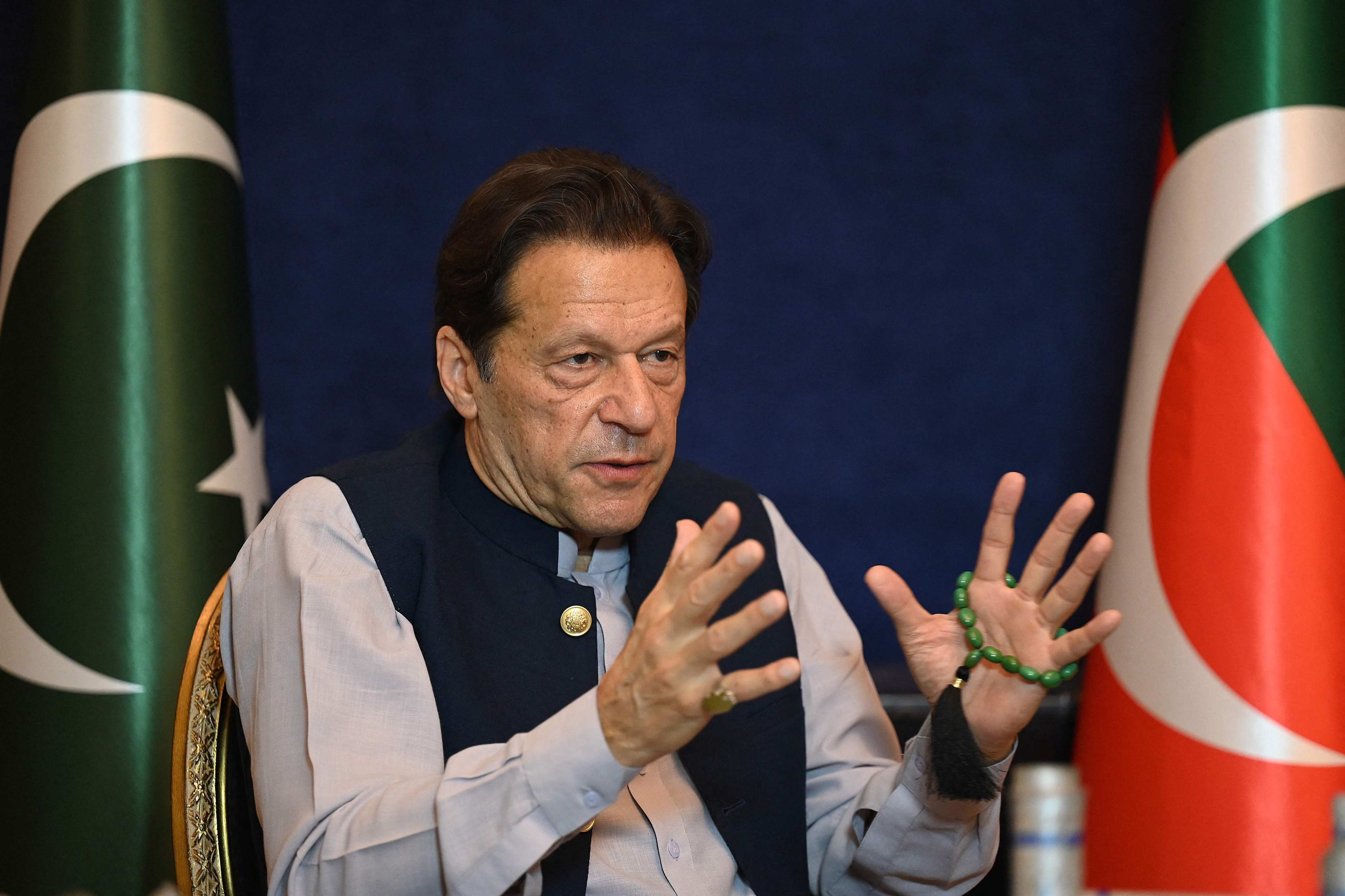 A Pakistan court handed former Prime Minister Imran Khan a 10-year jail term on Tuesday for leaking state secrets. Photo: AFP