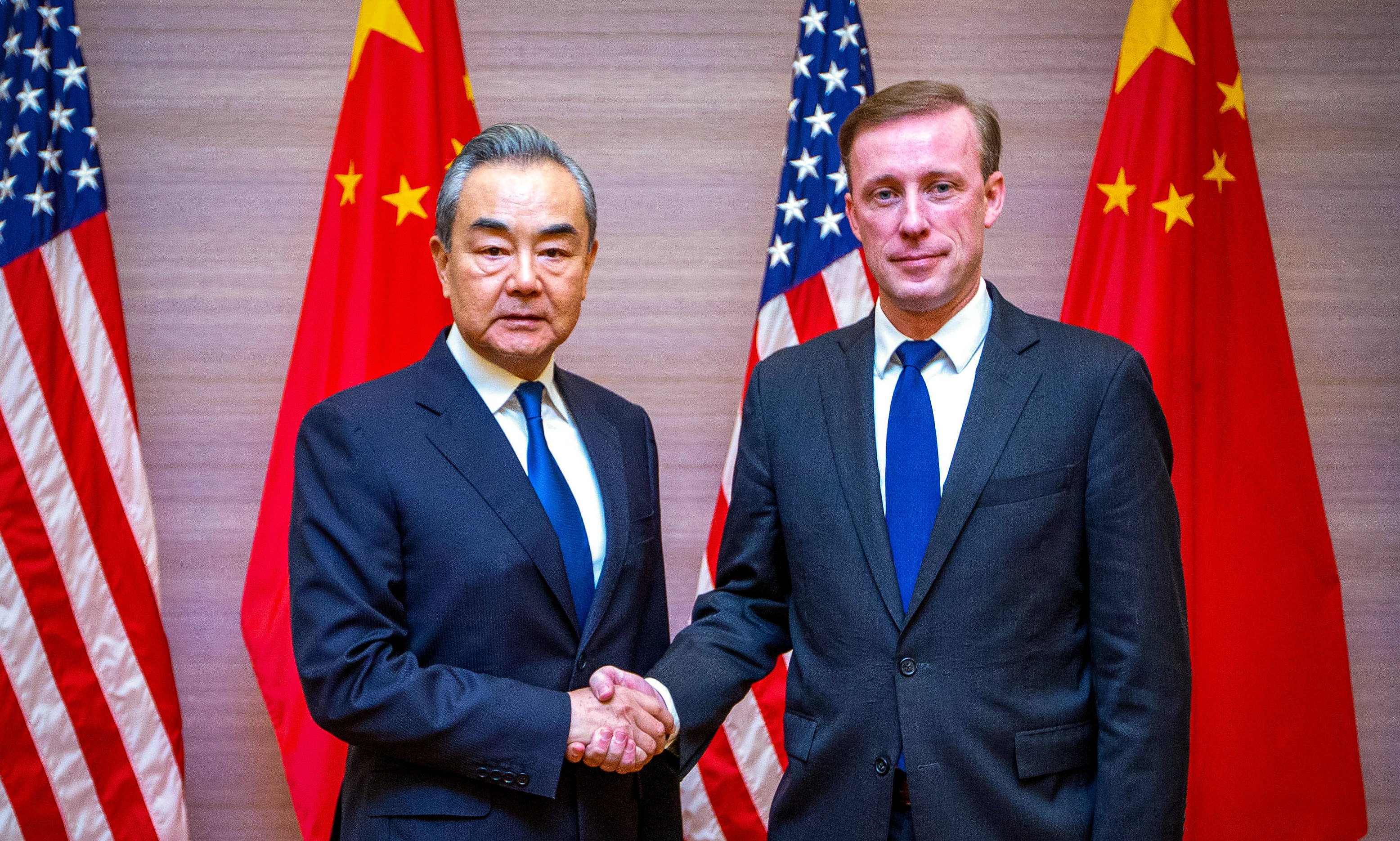 Chinese Foreign Minister Wang Yi (left) and Jake Sullivan, US national security adviser, held “very useful direct talks” in Bangkok, the American official said. Photo: Xinhua