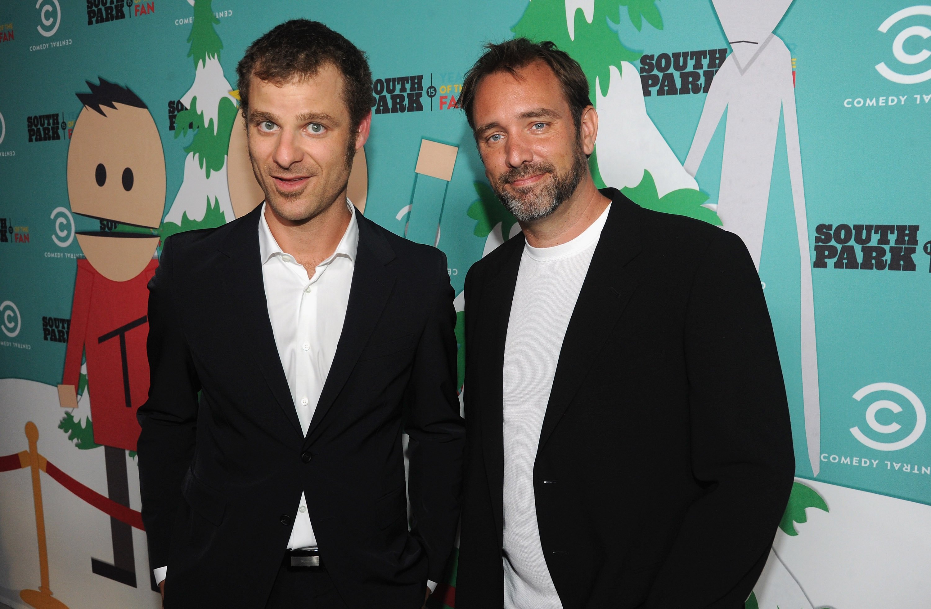 South Park creators Matt Stone and Trey Parker have made their fortune off their popular animated series as well as their show, The Book of Mormon. Photo: Getty Images
