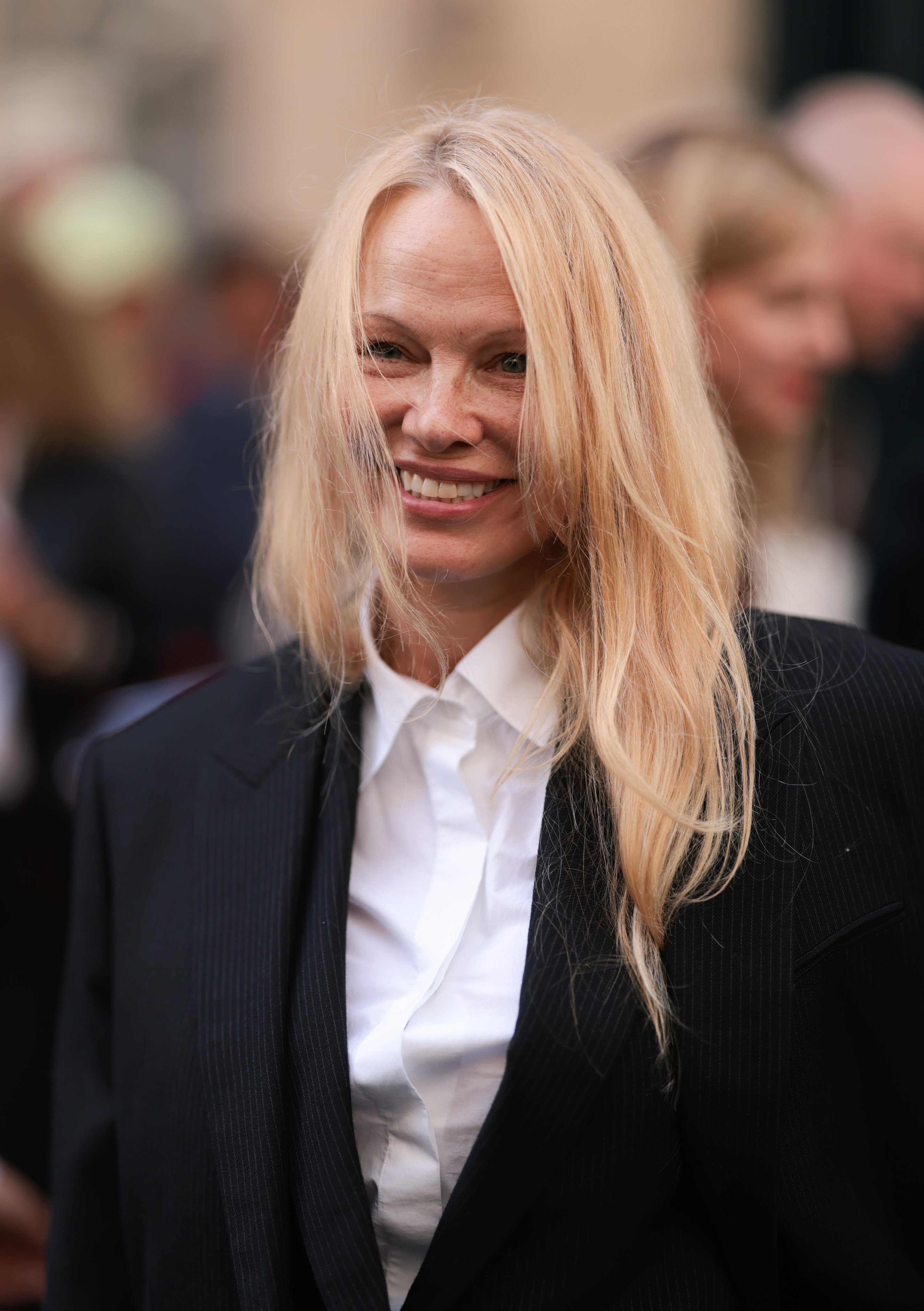 Pamela Anderson is in the vanguard of the make-up-free movement after repeatedly stepping out product-free at Paris Fashion Week. Photo: Reuters