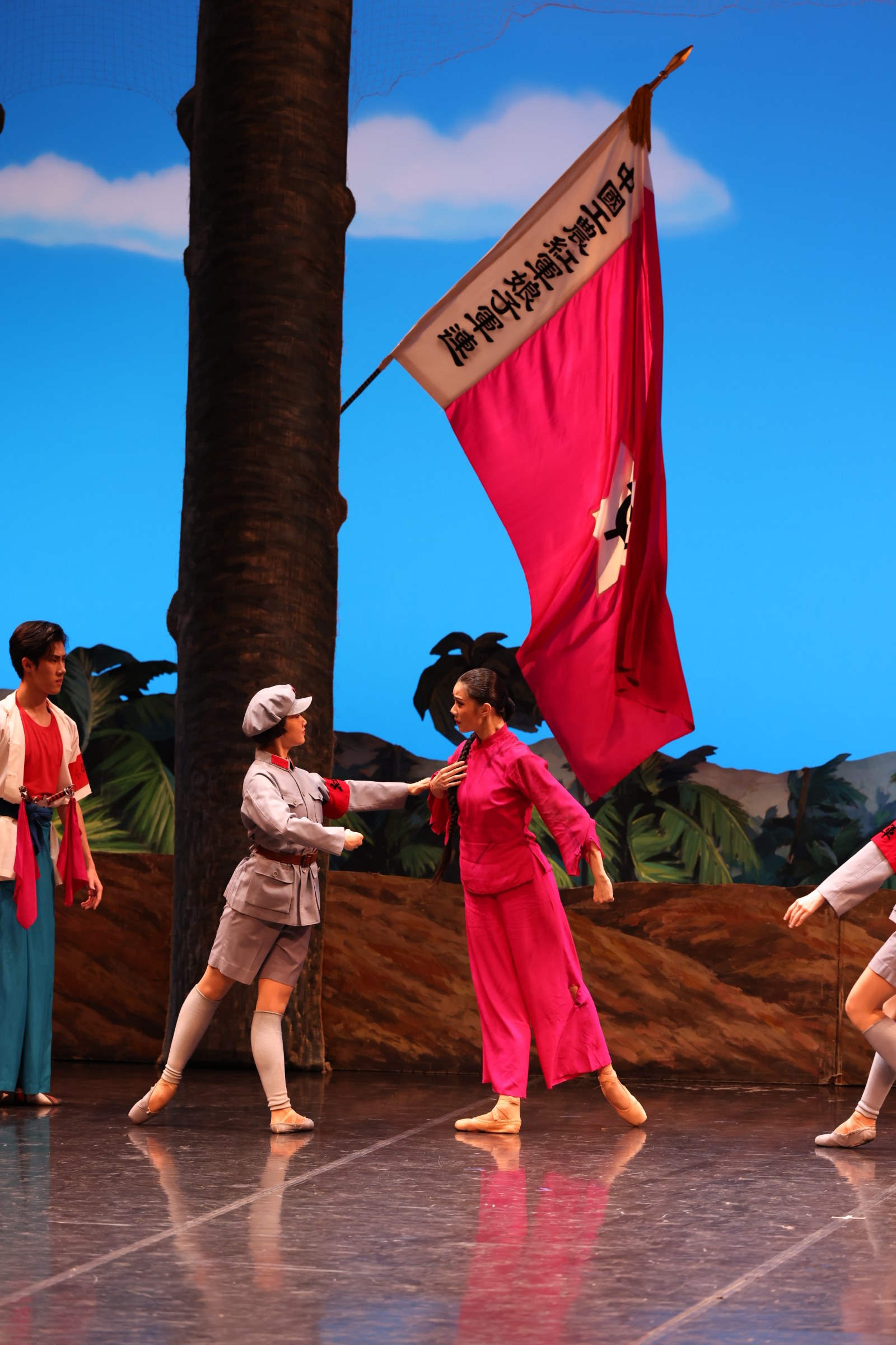 Dancers from the National Ballet of China perform “The Red Detachment of Women” at the Hong Kong Cultural Centre in January. The story of a peasant girl who joins an all-female army division of the Chinese Communist Party is heavy on Communist propaganda. Photo: Courtesy of National Ballet of China