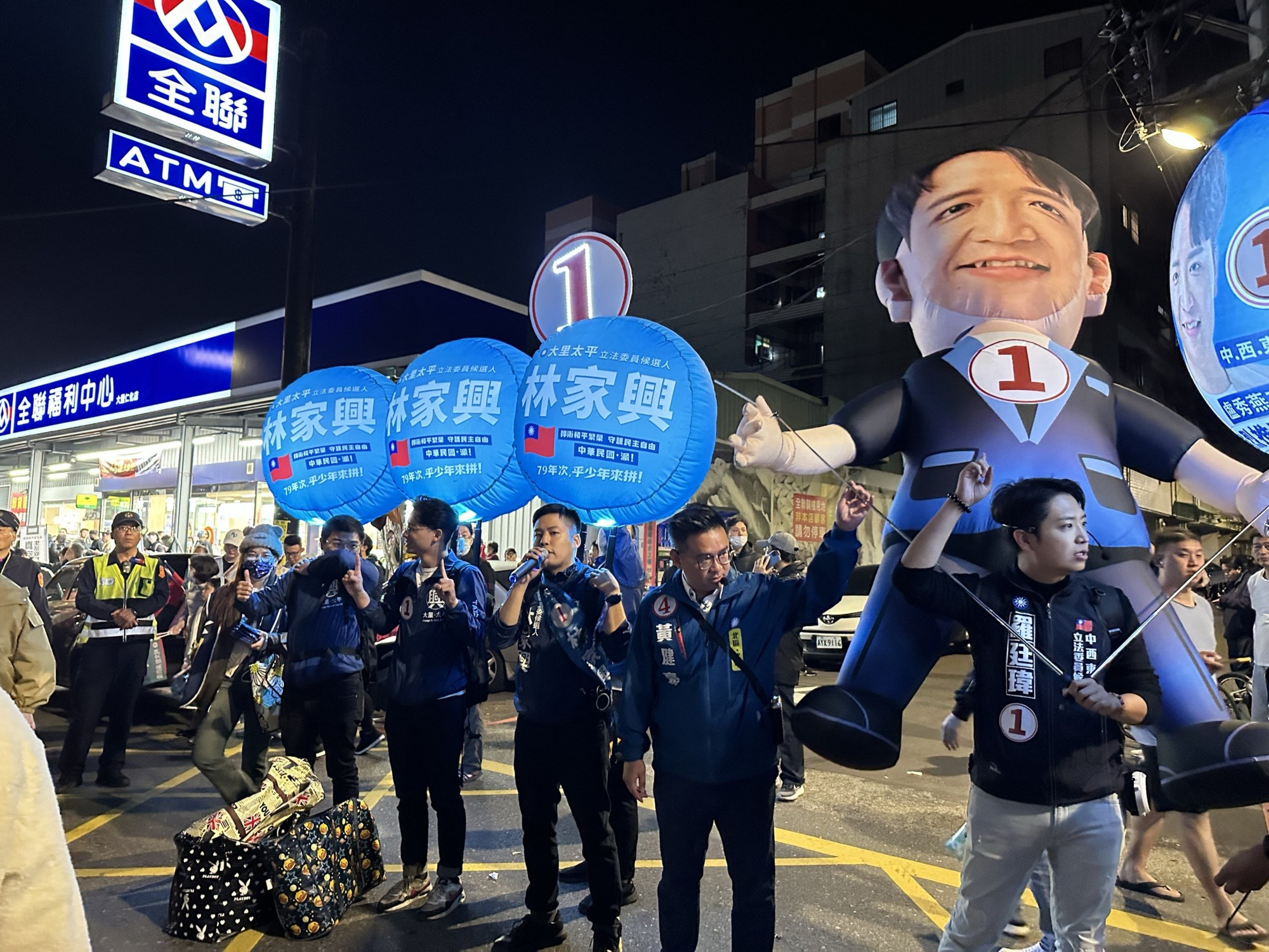 Alfred Lin (third from left), a rising star in the KMT, Taiwan’s largest opposition party, is among a growing number of young members calling for a review after January’s election losses. Photo: Kinling Lo