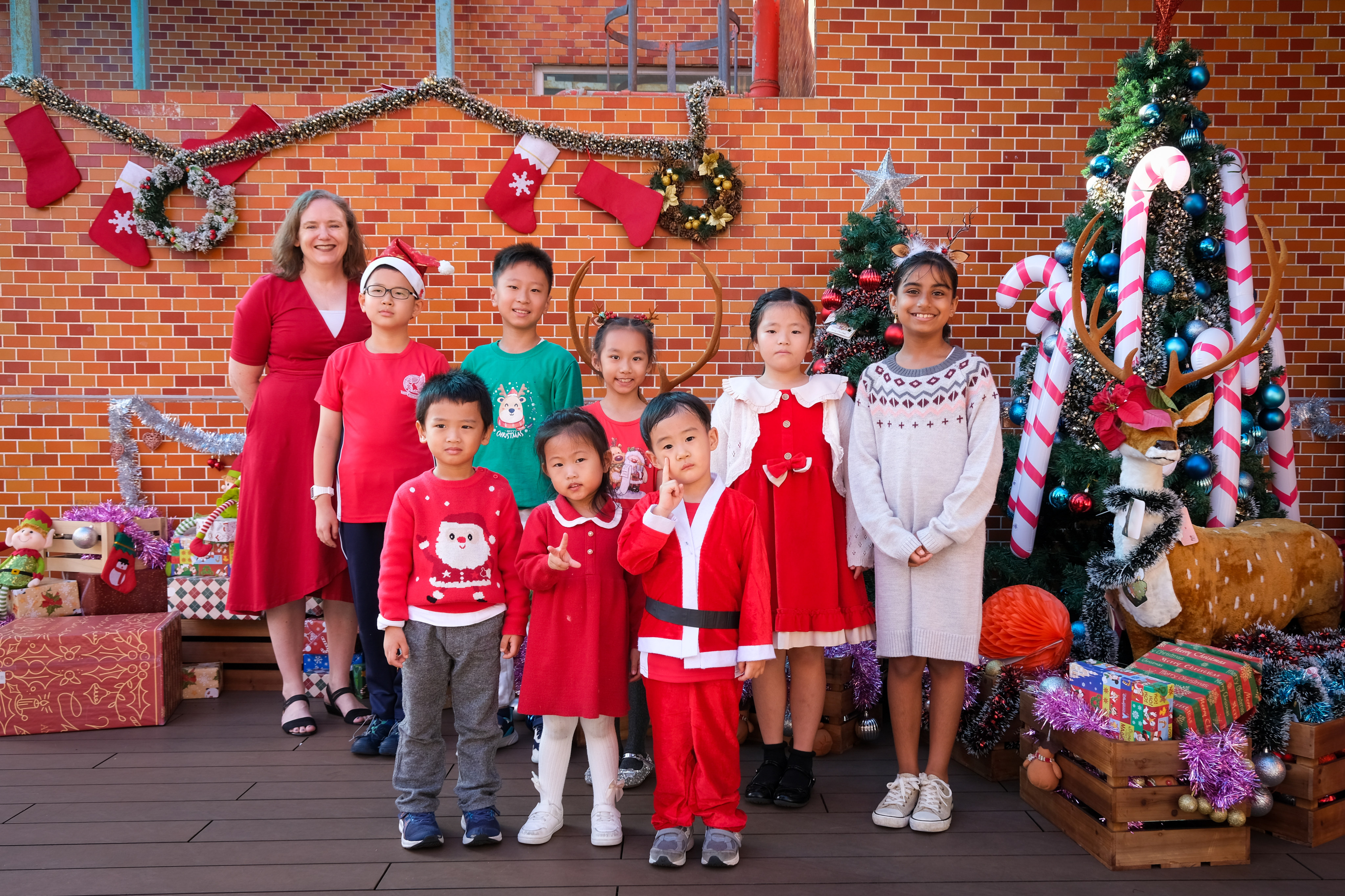American International School organised a charitable “free dress day” to raise funds for Operation Santa Claus. Photo: Handout