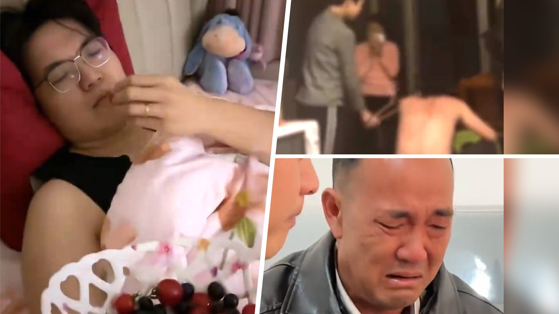 Quirky love: China husband gets “sympathetic” morning sickness, dad tells kids to beat him and emotions get better of the father of the bride on her wedding day. Photo: SCMP composite/Weibo