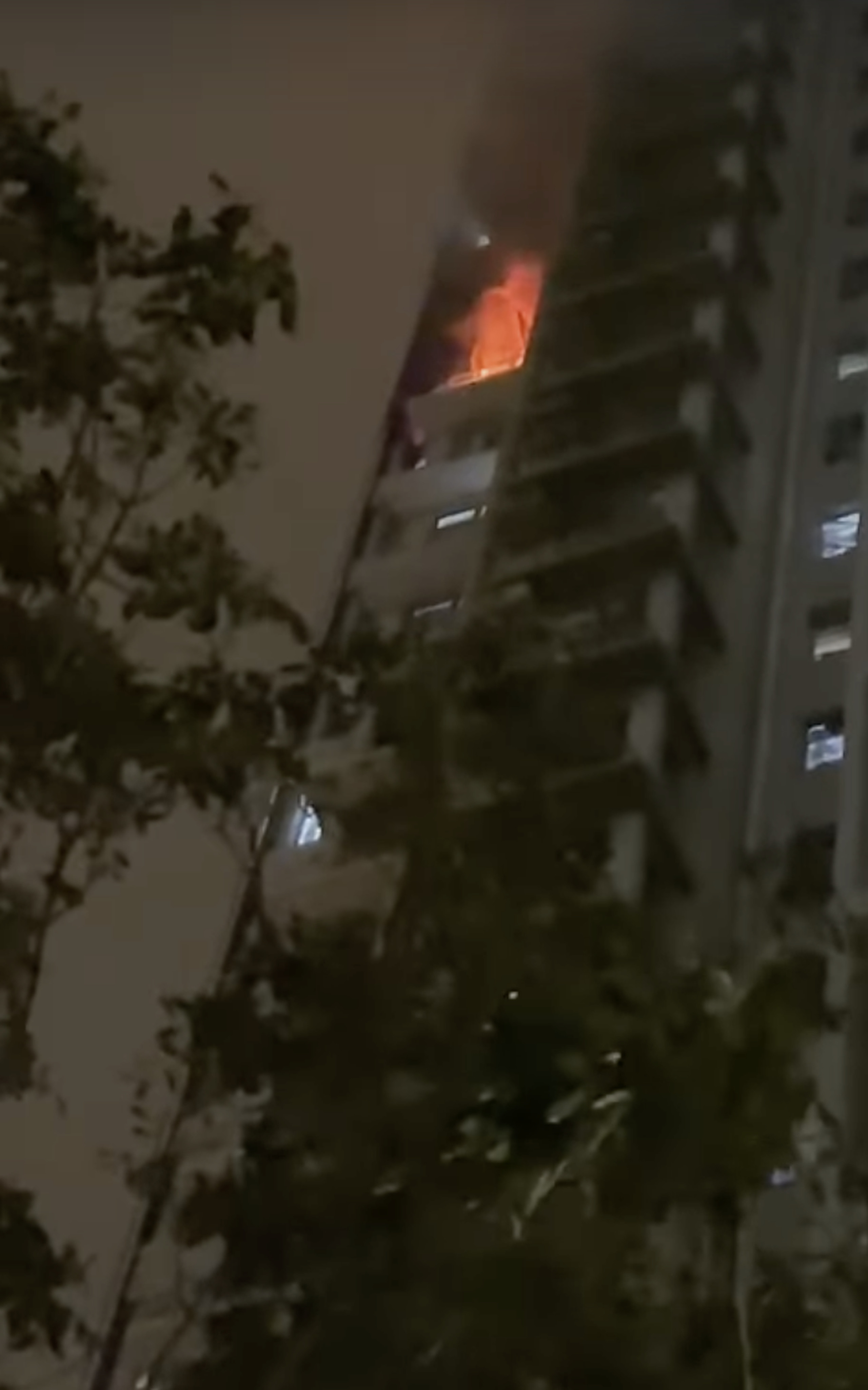 The fire broke out at Choi Foon House at Choi Fook Estate in Ngau Tau Kok. Photo: Handout