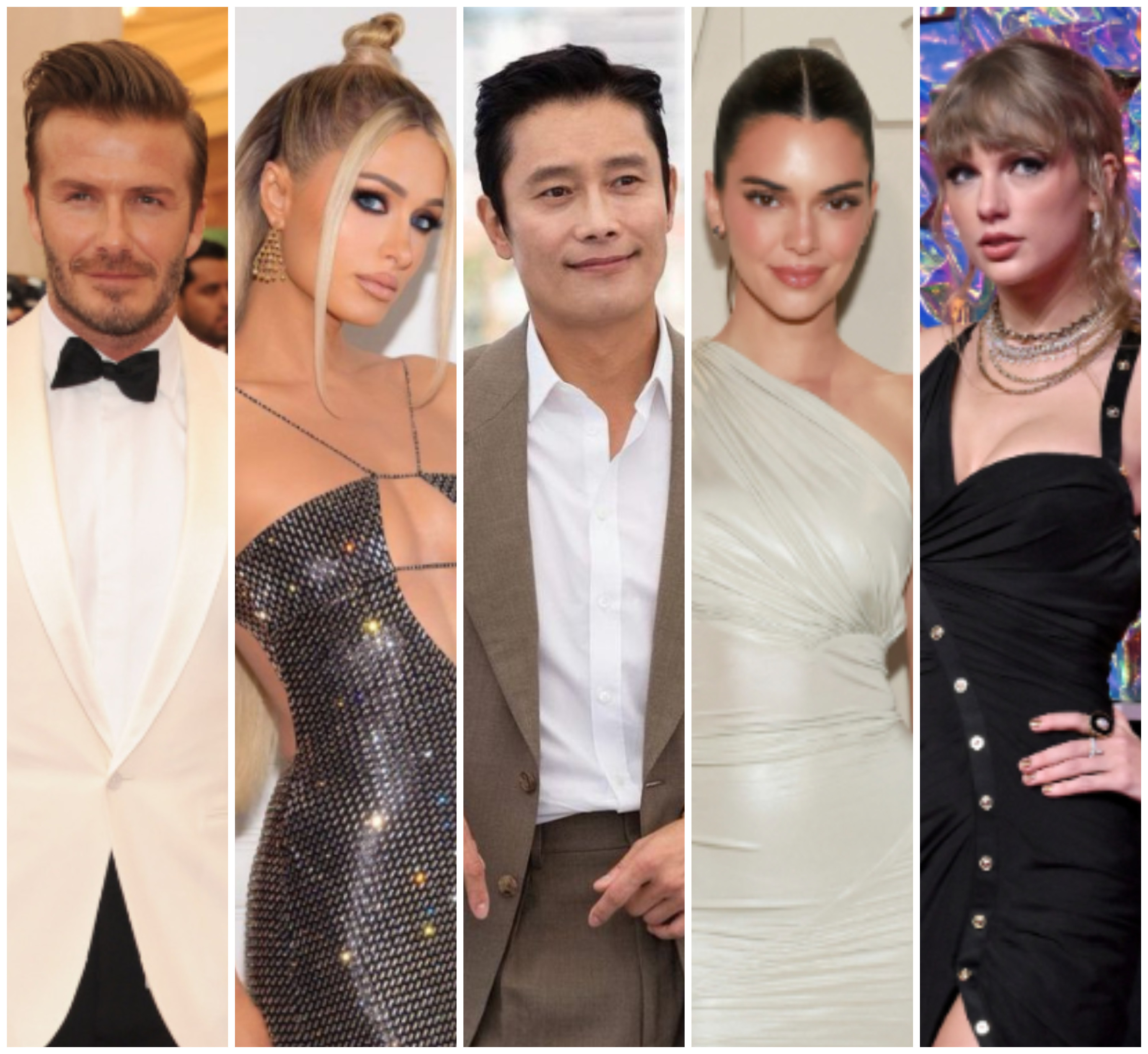 David Beckham, Paris Hilton, Lee Byung-hun, Kendall Jenner and Taylor Swift have all had unwanted intruders in their homes. Photos: WireImage; @parishilton, @byunghun0712/Instagram; Getty Images; FilmMagic