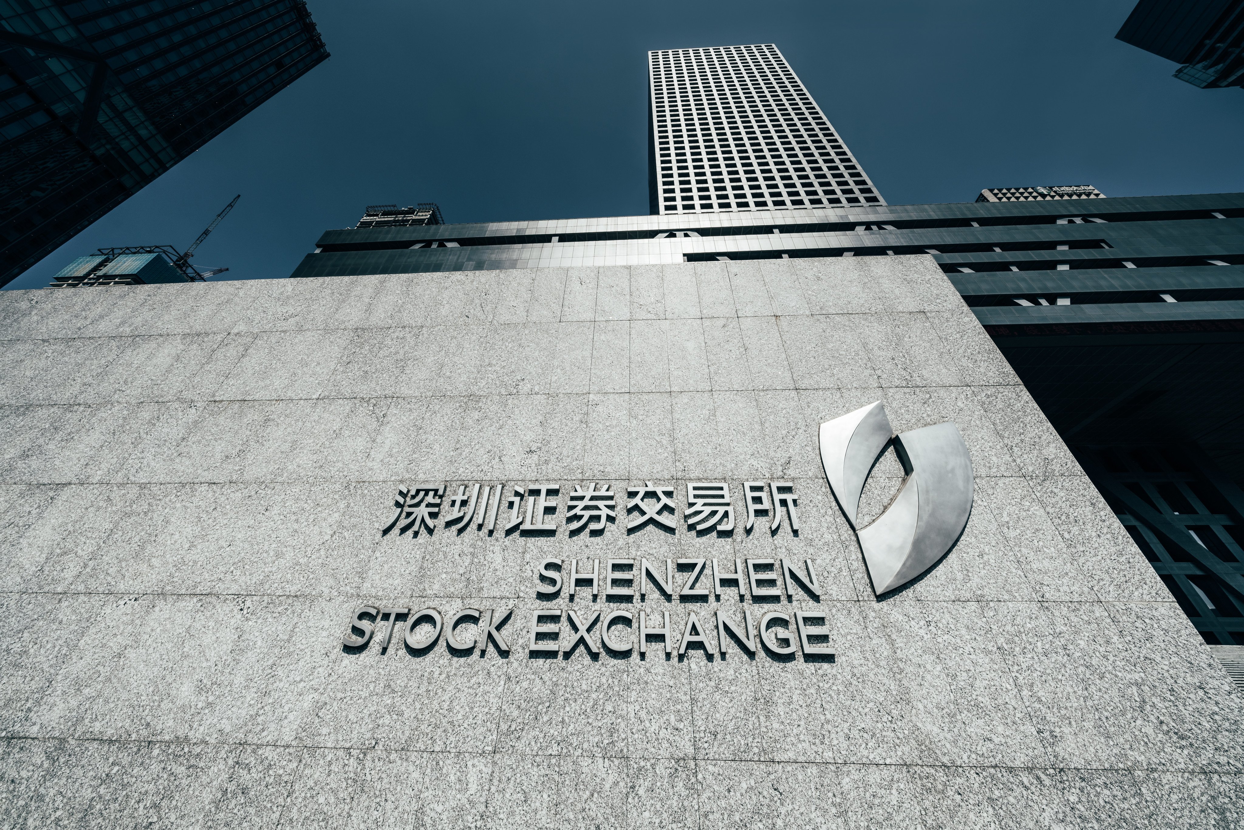 Shenzhen stock exchange in financial district of Shenzhen, China. Shenzhen stock exchange is one of the three biggest stock markets in China. Photo: Shutterstock
