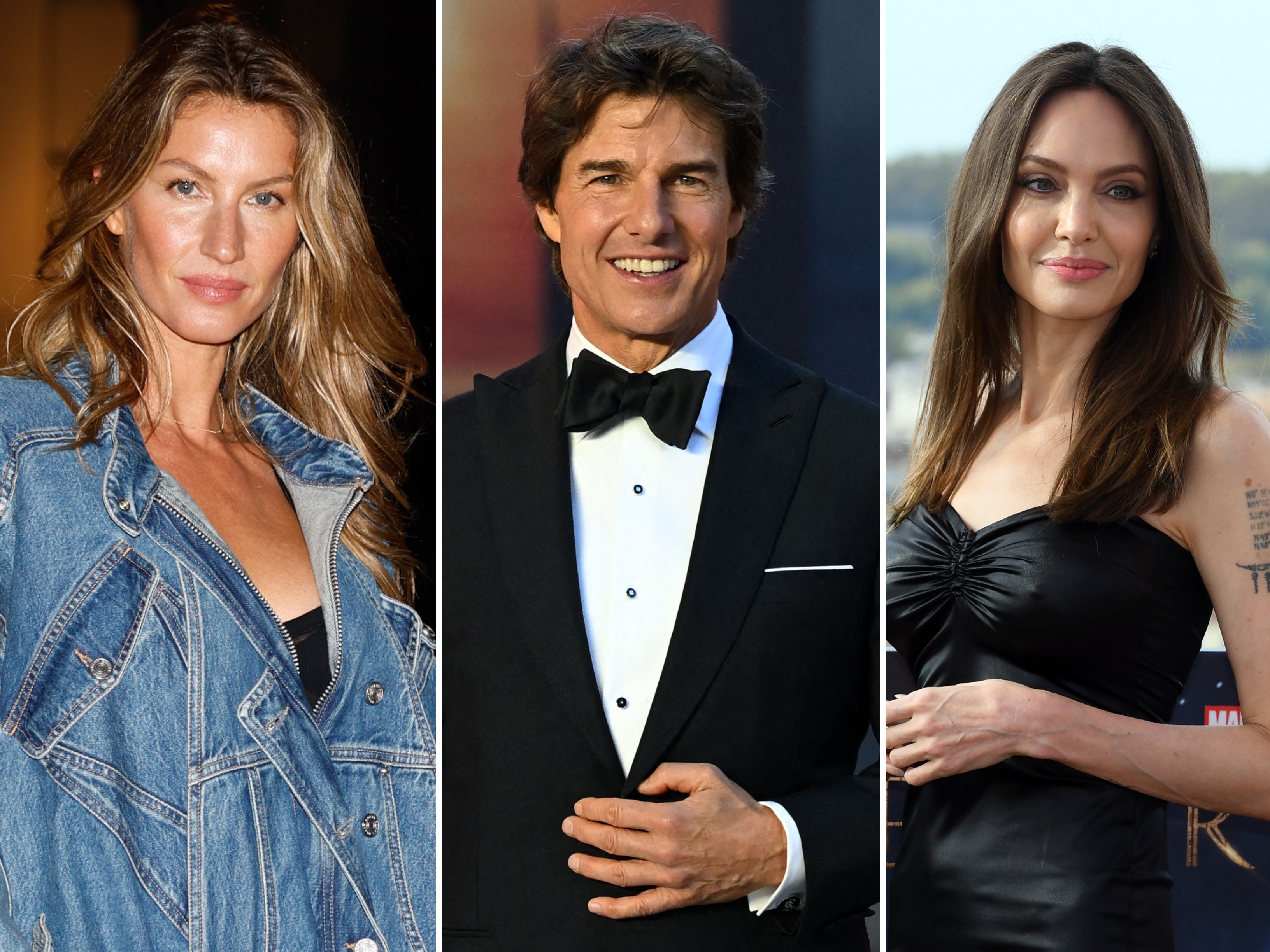 Gisele Bündchen, Tom Cruise and Angelina Jolie are just a few celebrities who are also licenced pilots. Photos: GC Images, AFP,  Massimo Insabato
