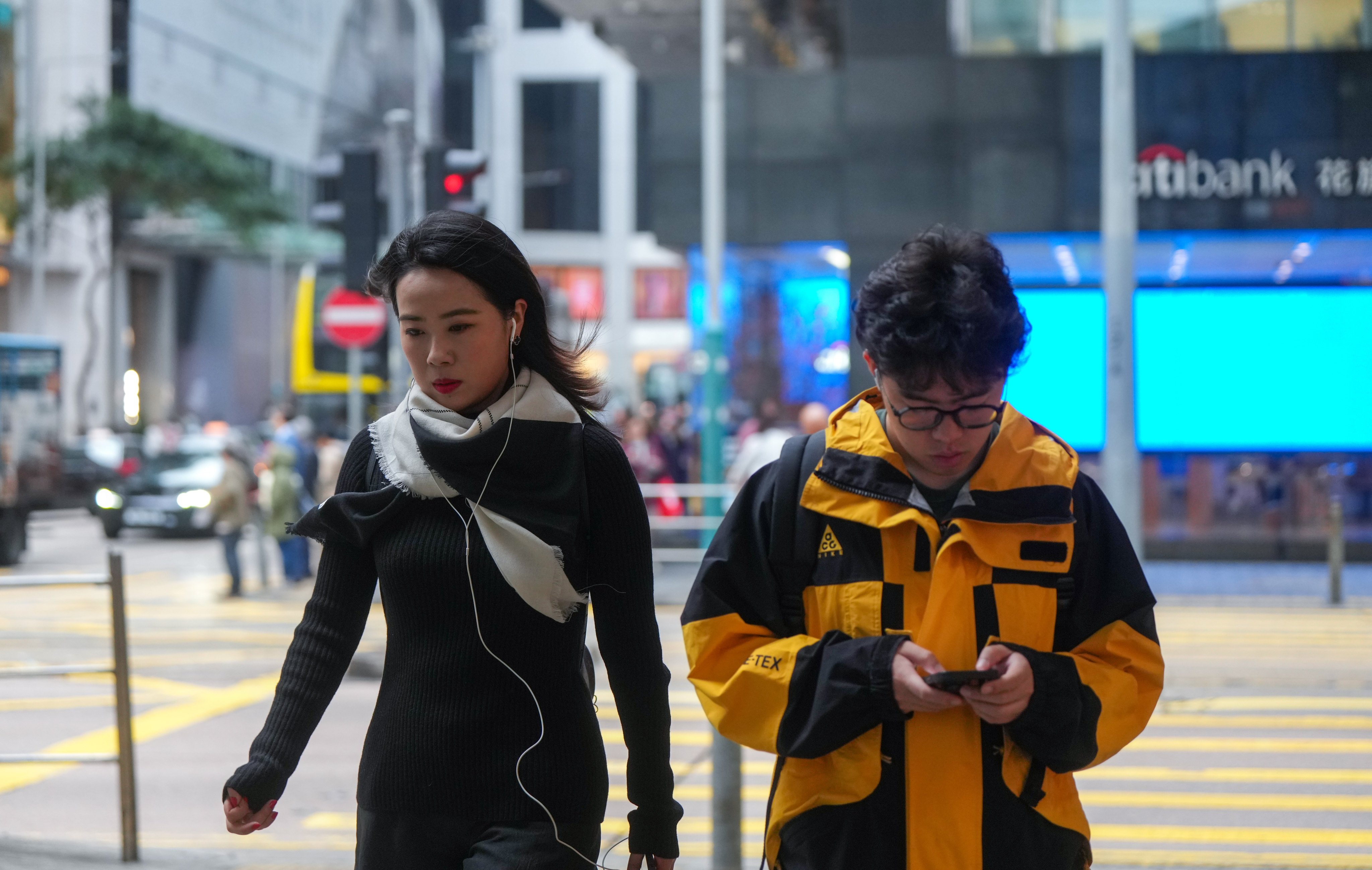 The weather in Hong Kong was much cooler on Wednesday.  Photo: Sam Tsang