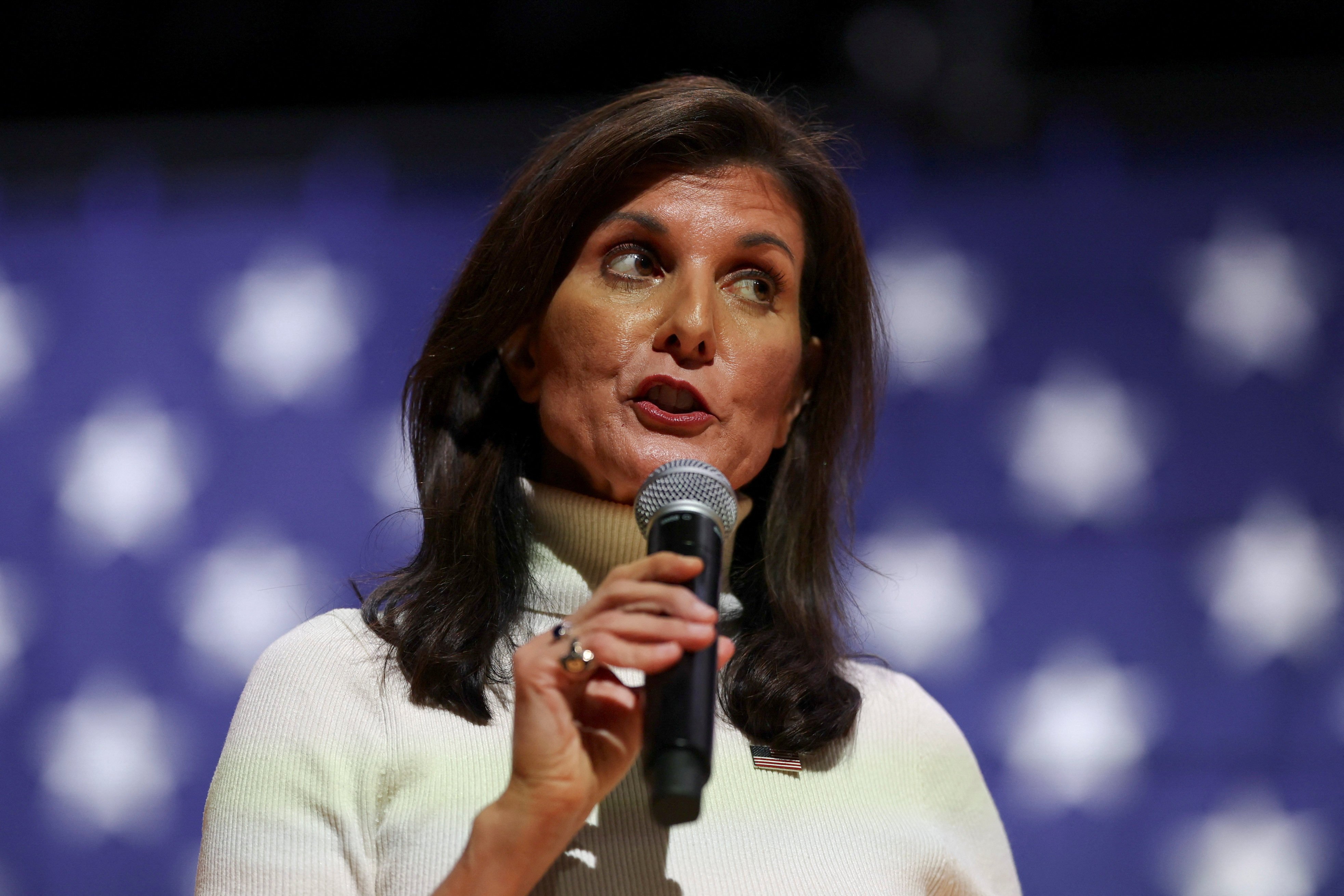 Nikki Haley at a campaign event in Lancaster, South Carolina. Photo: Reuters