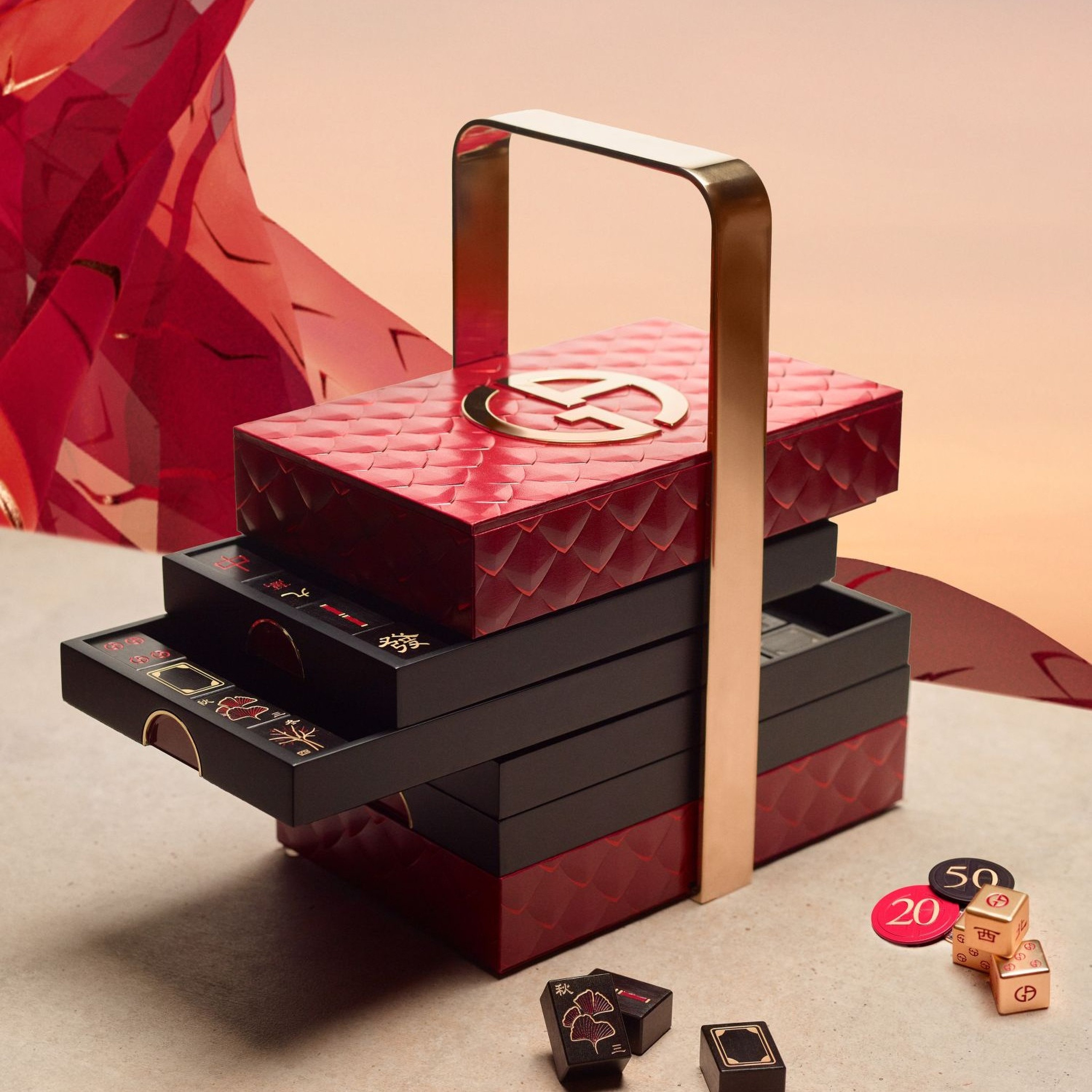 Amani Beauty offers limited edition cushion case and mahjong sets for customers to celebrate the Year of the Dragon. HANDOUT PHOTO