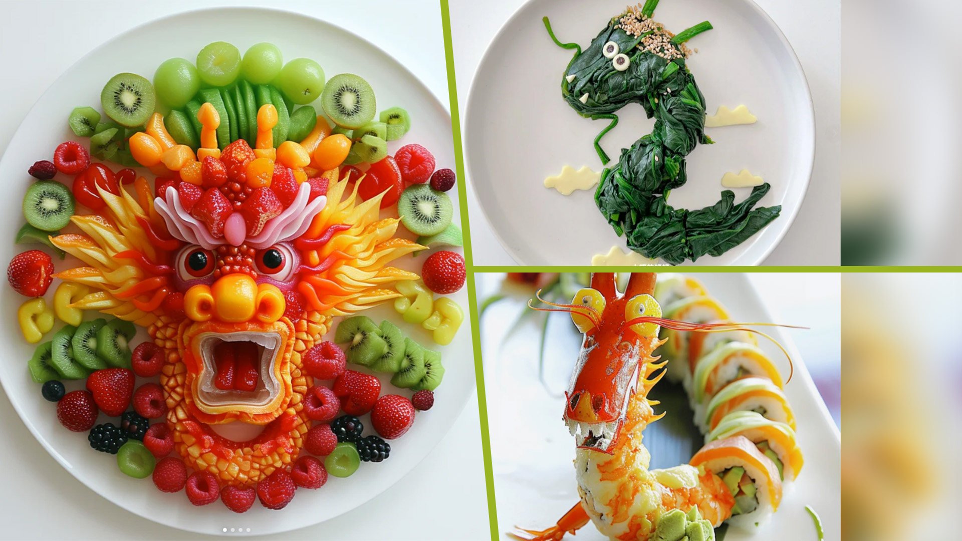 As the Year of the Dragon stretches out before us, mainland social media has been filled with images of delicious, and auspicious, culinary creations made by people depicting the much celebrated mythical creature. Photo: SCMP composite/Xiaohongshu