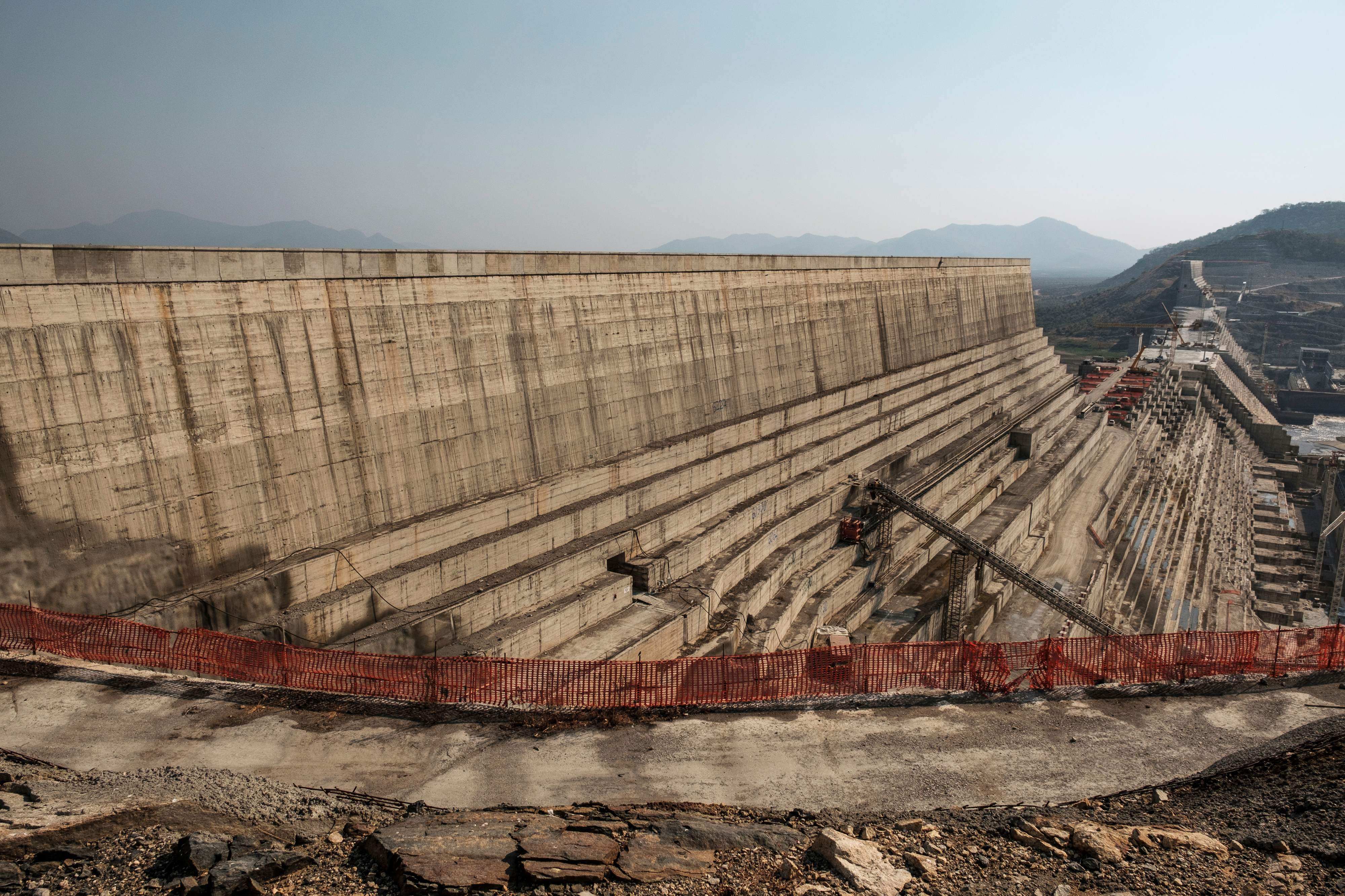 The Grand Ethiopian Renaissance Dam under construction in Ethiopia, seen in December 2019. Photo: AFP