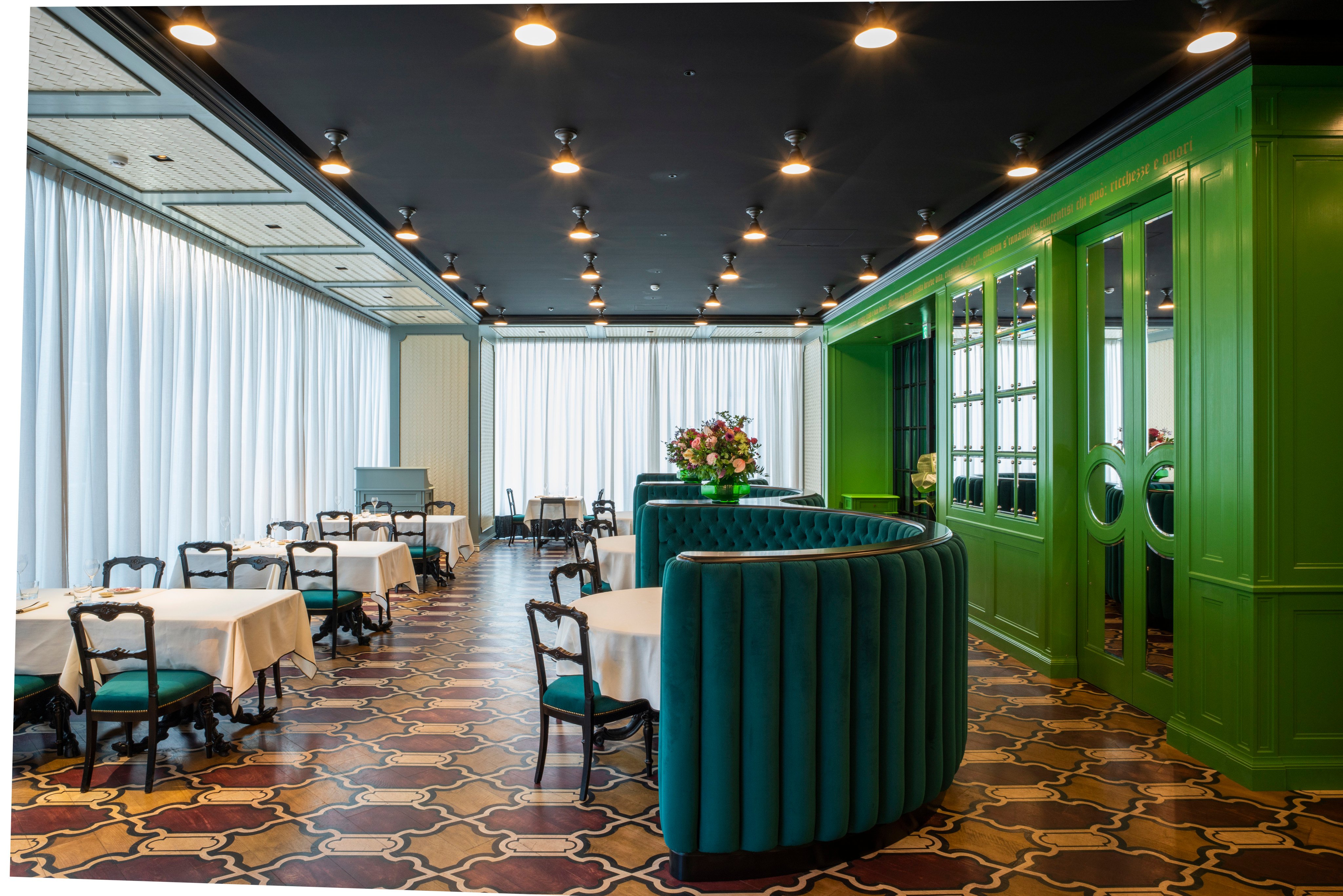 Gucci Osteria in Tokyo pops with colour and Alice in Wonderland-style whimsy. Photo: Gucci