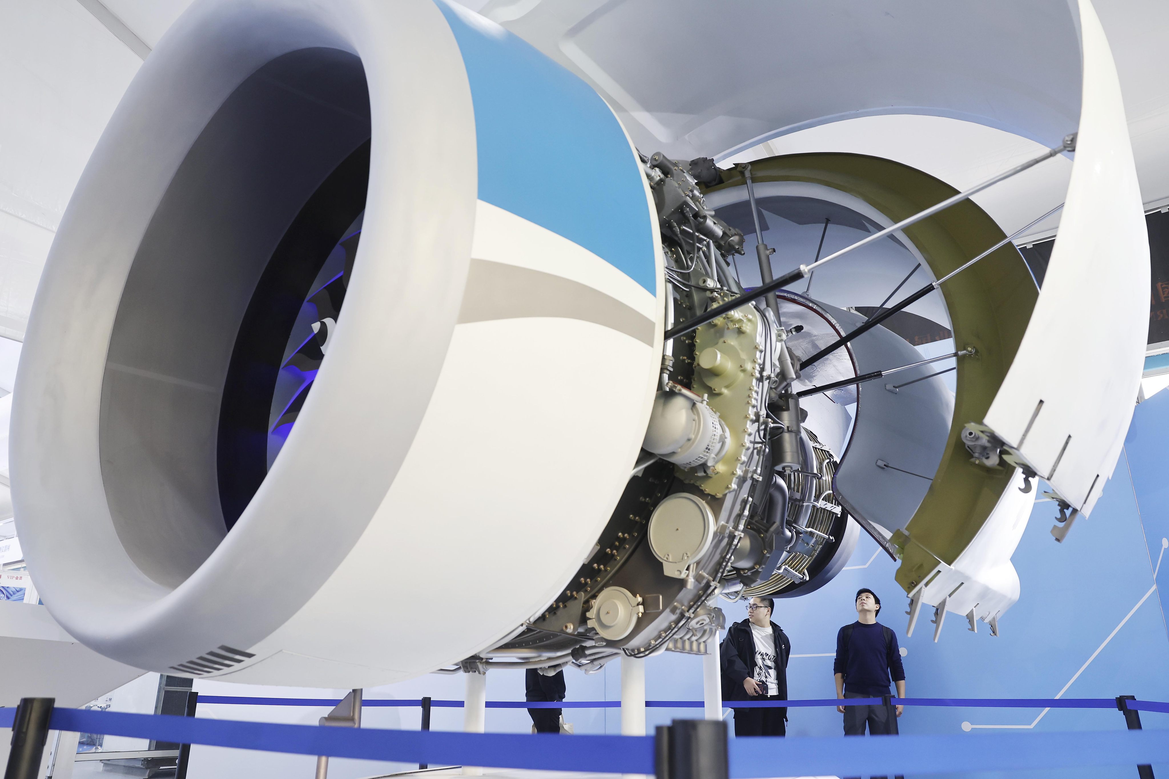 The CJ-1000 is a high-bypass turbofan jet engine being developed by the Aero Engine Corporation of China (AECC) at its base in Shanghai. Photo: CNS