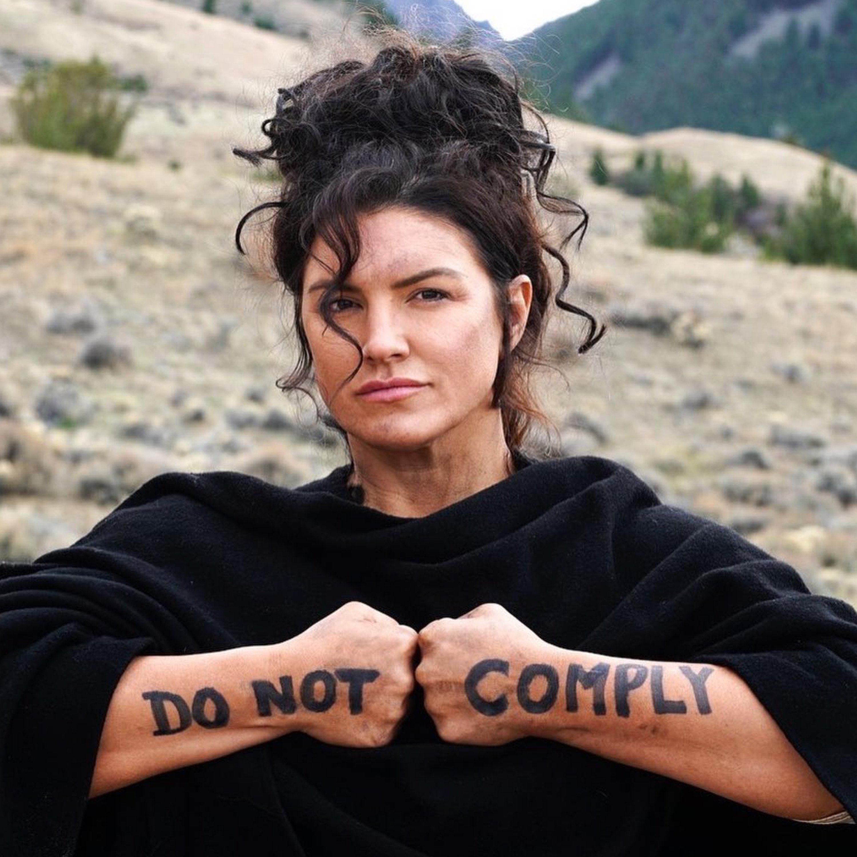 Actress Gina Carano has been backed by Elon Musk in her lawsuit against Disney after she posted controversial comments on his X platform. Photo: @ginajcarano/Instagram 